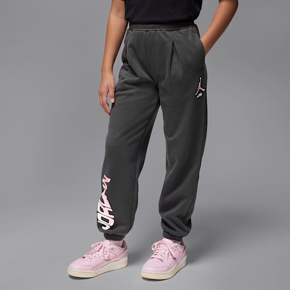 Jordan Jumpman Club Pants de tejido Fleece plisados para niños talla grande