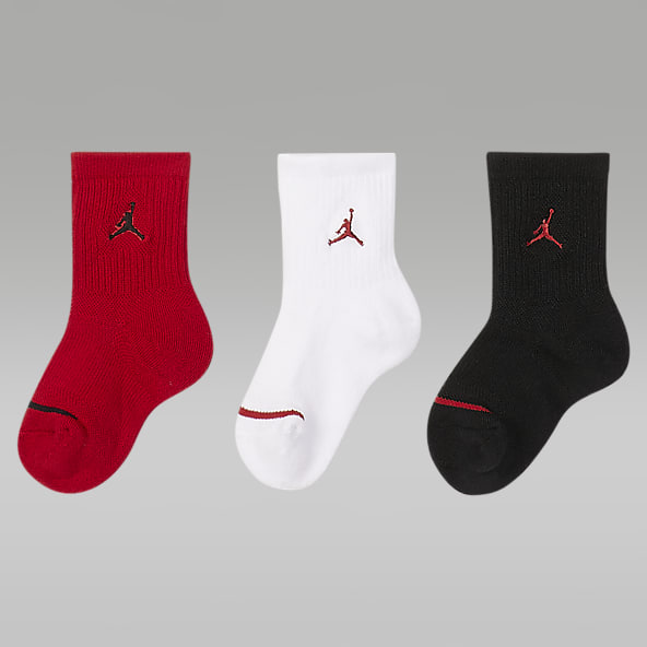 Jordan Jumpman Calcetines largos acolchados para niños talla pequeña (3 pares)
