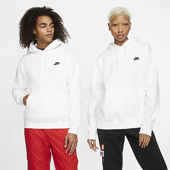 Nike Sportswear CLUB UNISEX - Sweatshirt - white/black/blanc
