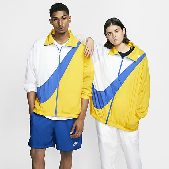 yellow and blue nike jacket