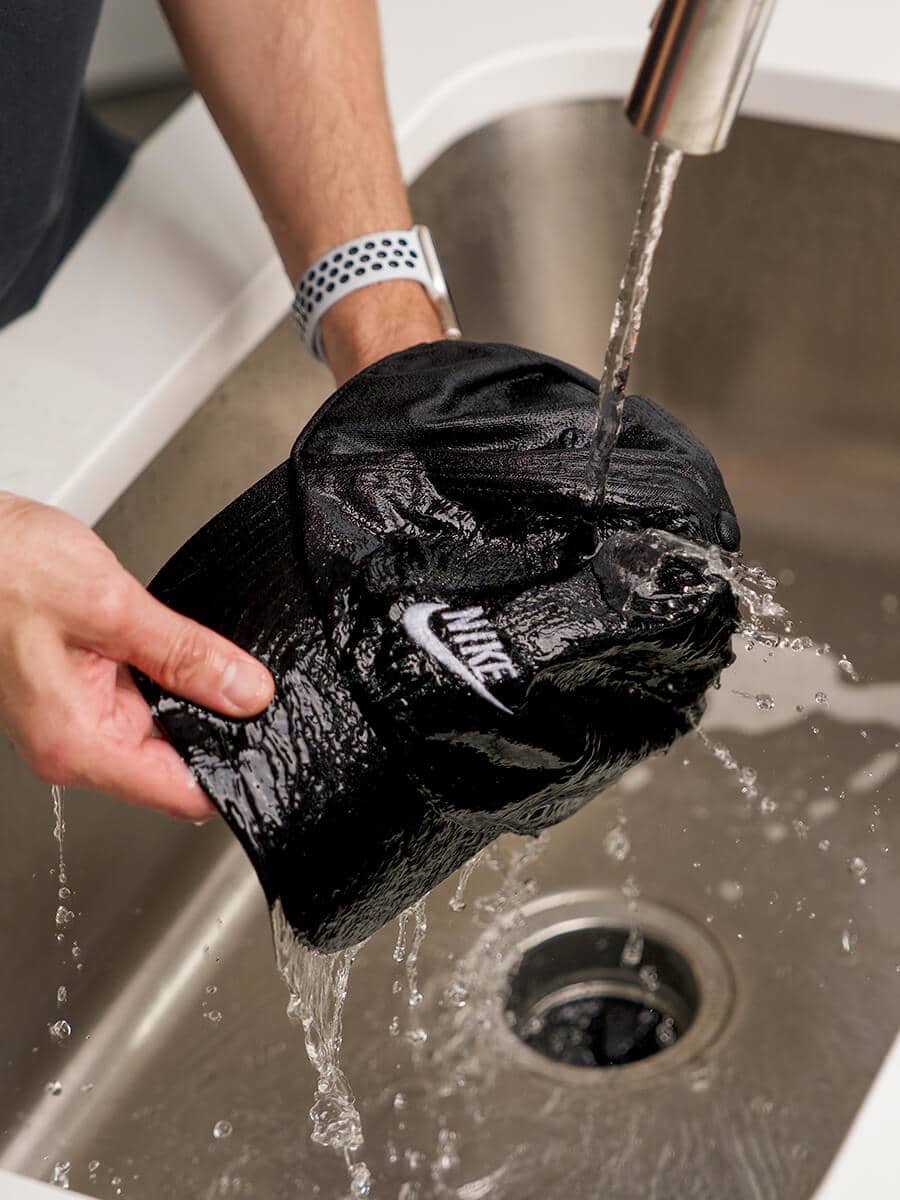 Washing a ball cap in hot sale the washer