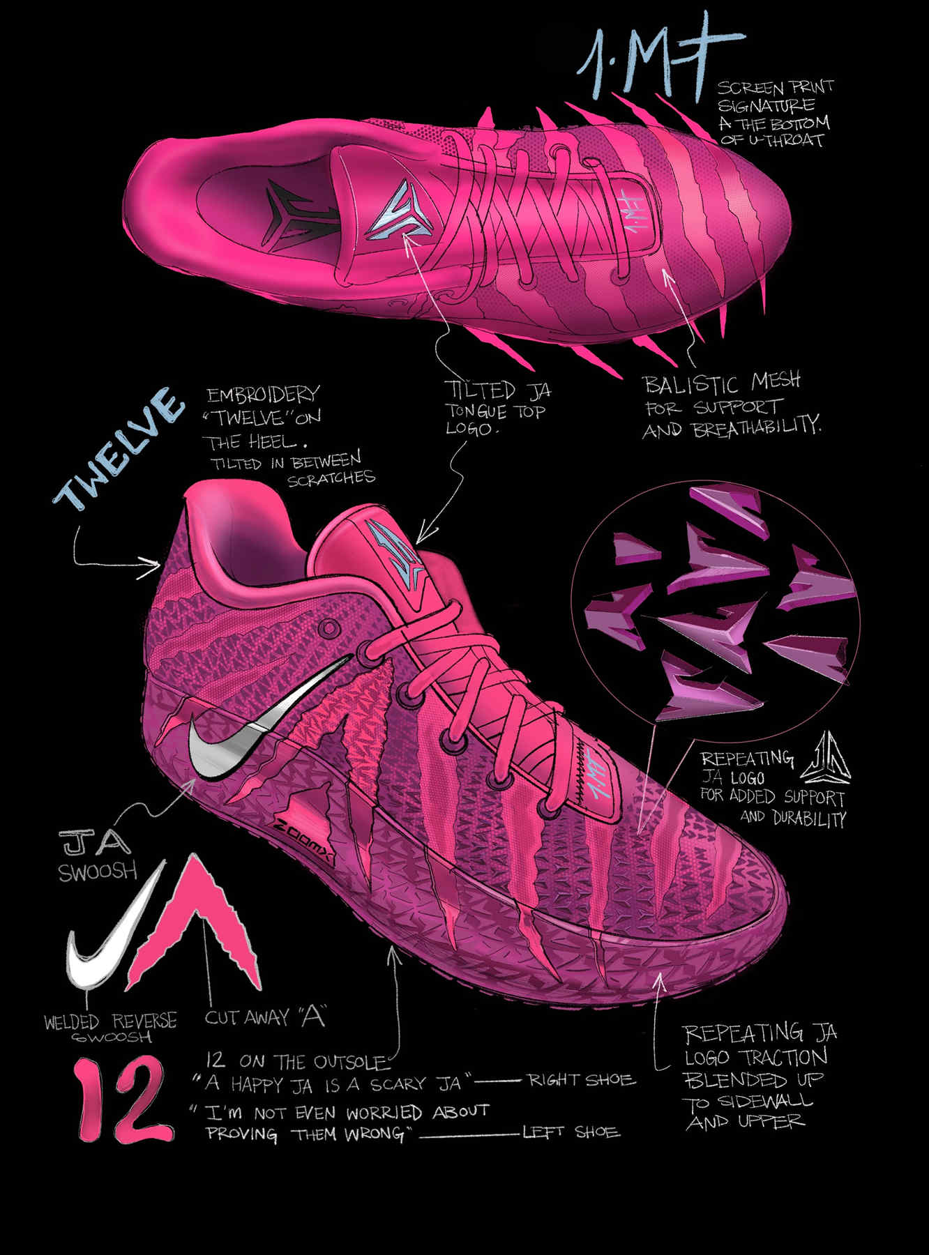 The JA 3 release is Morant's most personalised shoe to date. Nike CA
