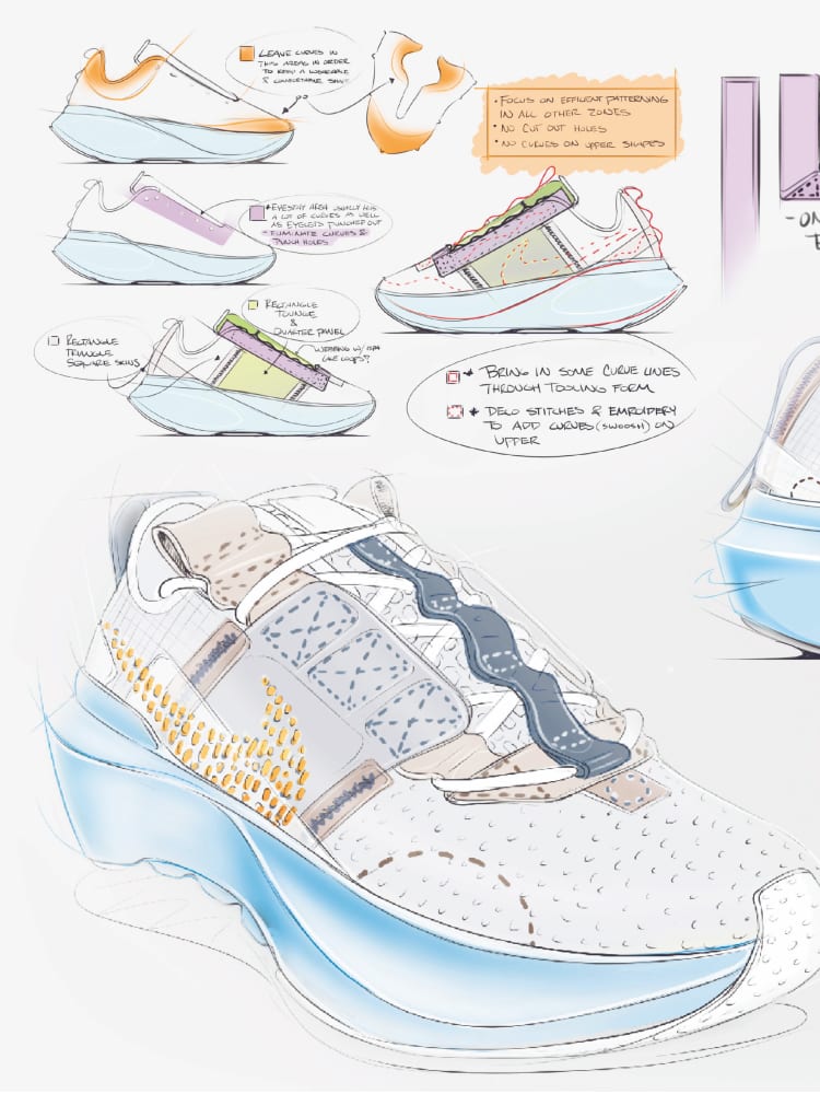Tinker Hatfields First Sketches Of The Nike Mag Show Its Real Purpose   Sneaker Freaker