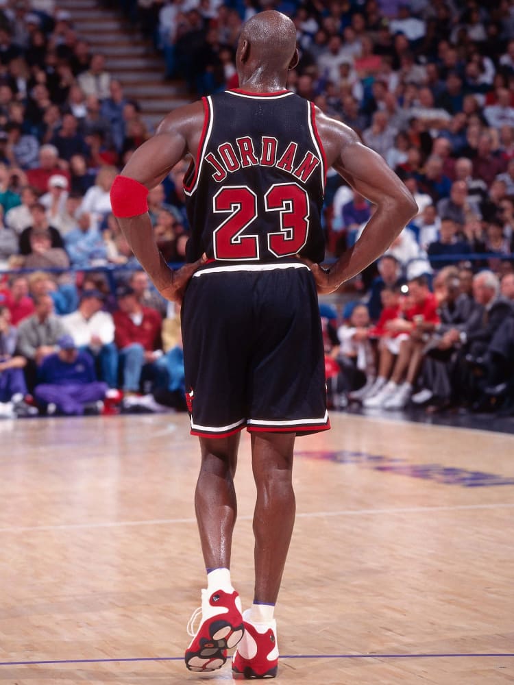 El calzado más usó Michael Jordan en "El baile". Nike