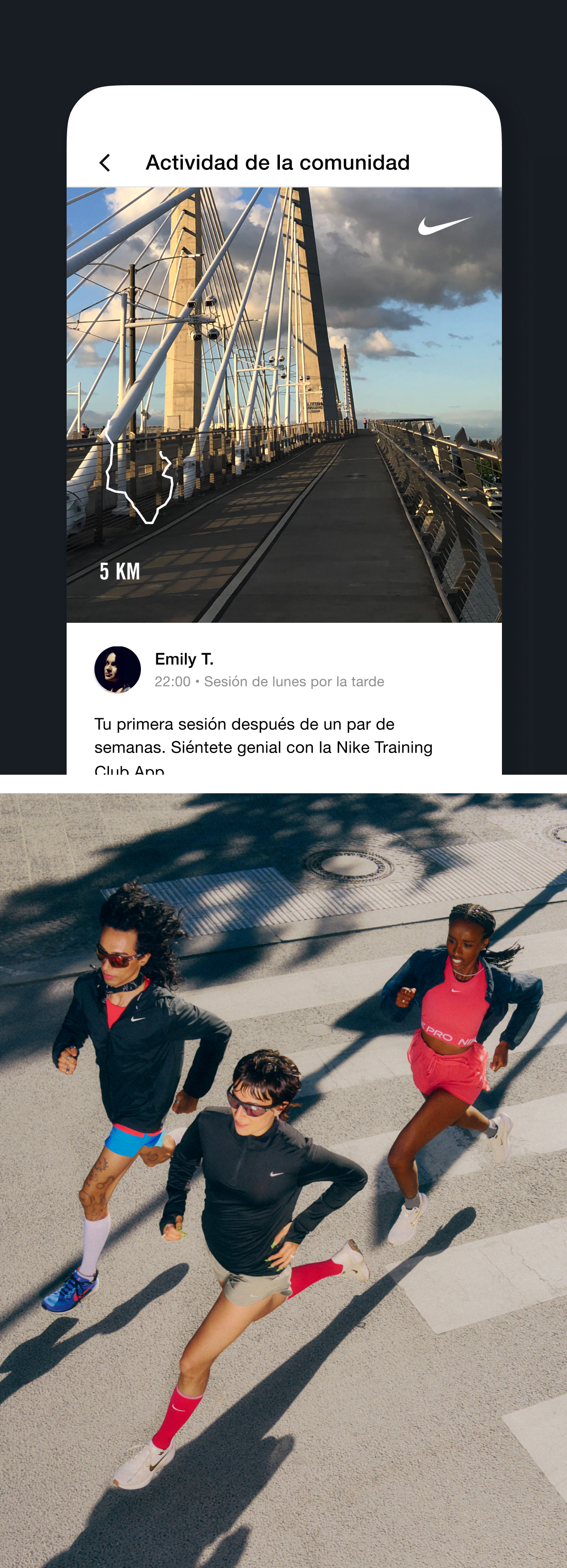 Nike Run Club App. Nike ES