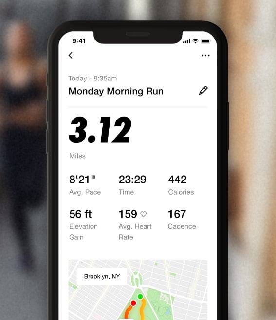 mensaje Componer número Nike Run Club per a iPhone i Android. Nike ES