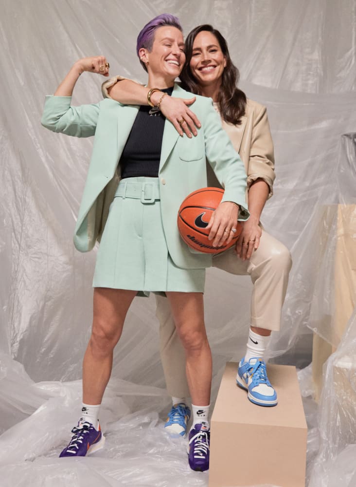 Megan Rapinoe en Sue Bird.. Nike NL