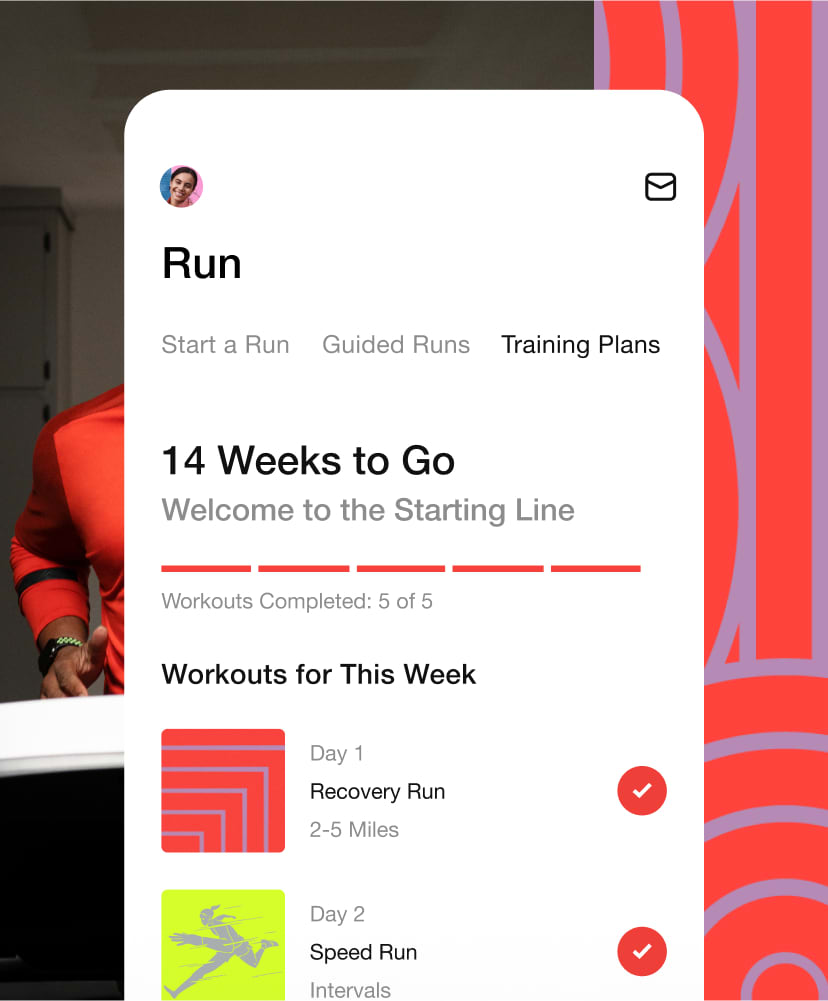 Plan de entrenamiento maratón. Nike