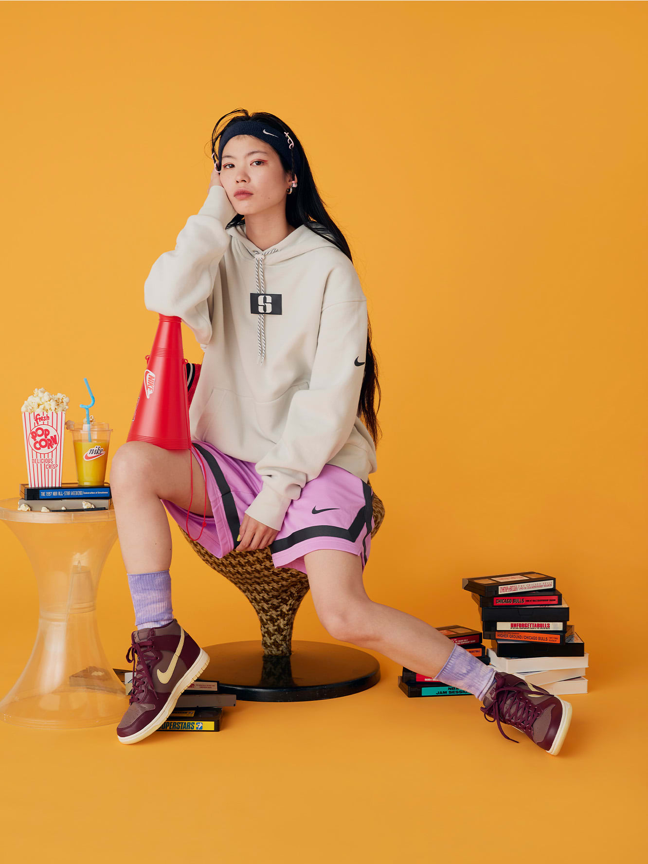 NIKE - 日本未発売 送料無料 美品 ナイキ スイングマン フリース NIKE 海外限定 AIR MAX 90 LTR GS 