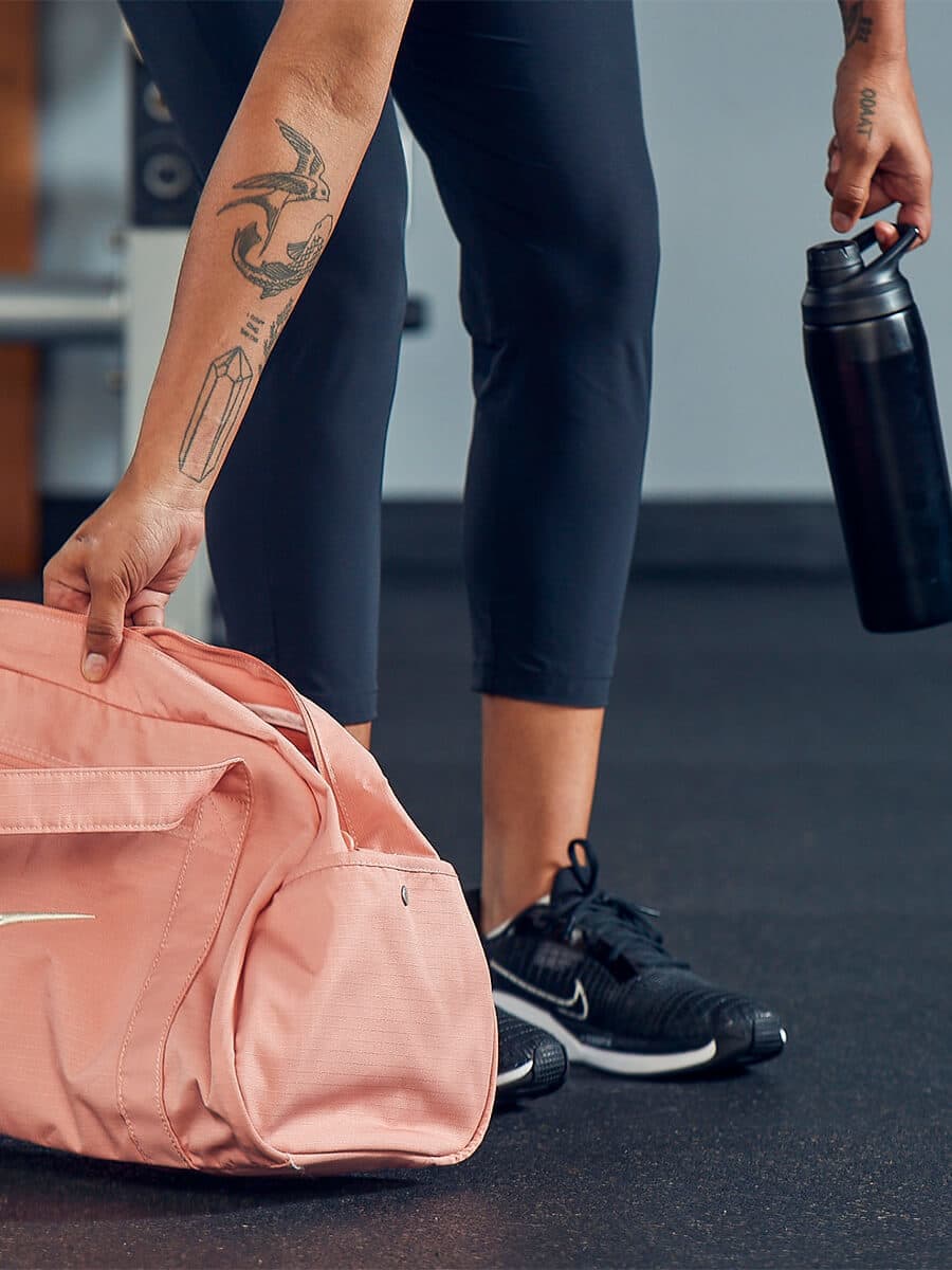 Carry Your Workout Essentials and Yoga Mat With This Luxe Gym Bag