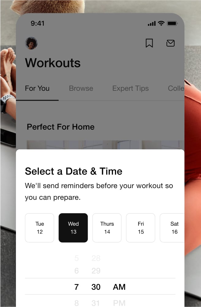 Nike Training Club App. Workouts.