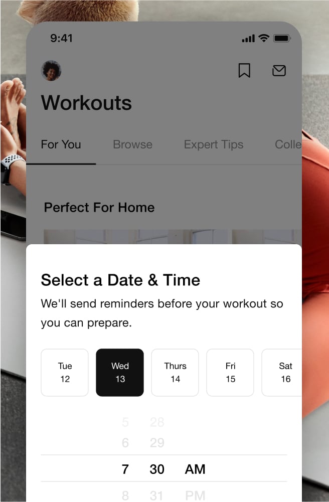 Nike Training Club App. Home Workouts. 