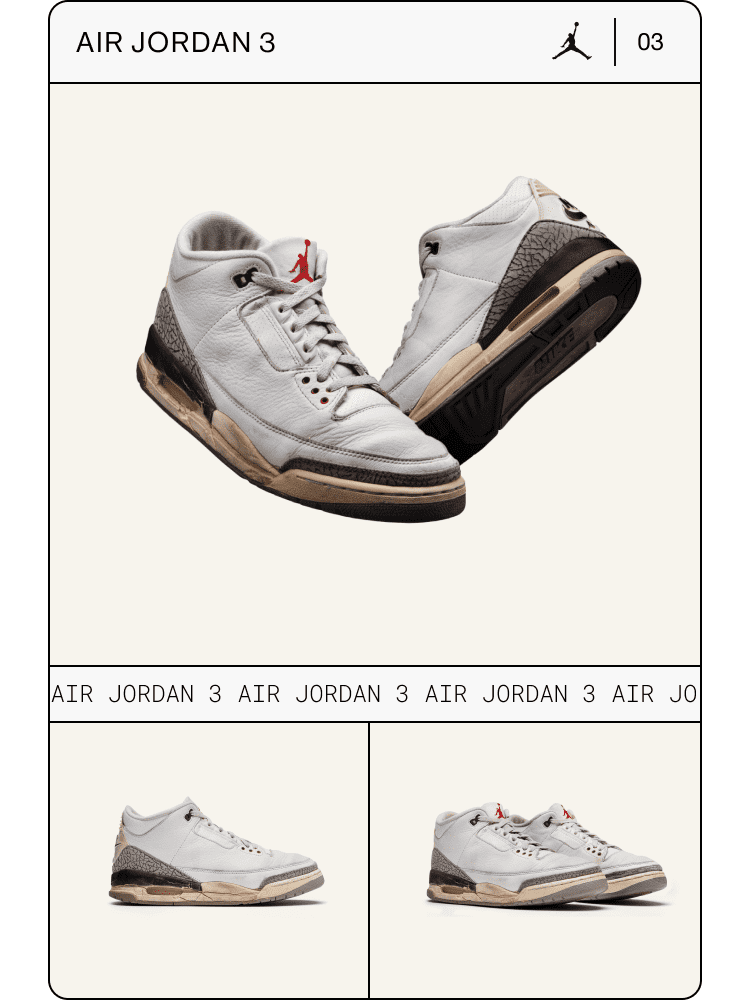 Nike Air Jordans 3 Sneakers