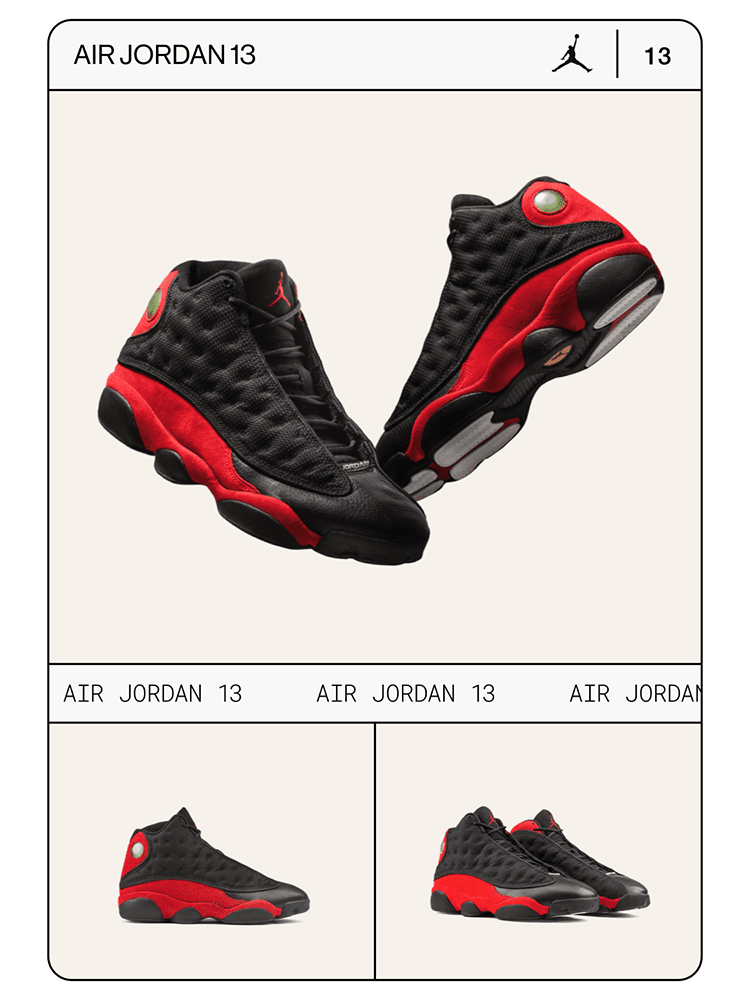 Air Jordan 13 Retro Black/Varsity Red-White