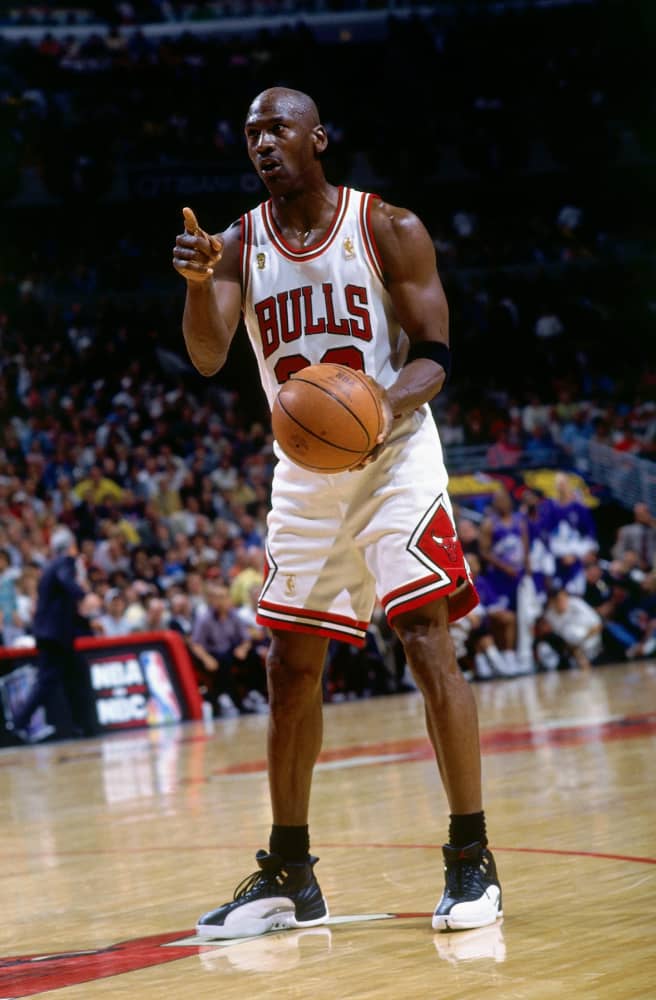 michael jordan wearing jordans