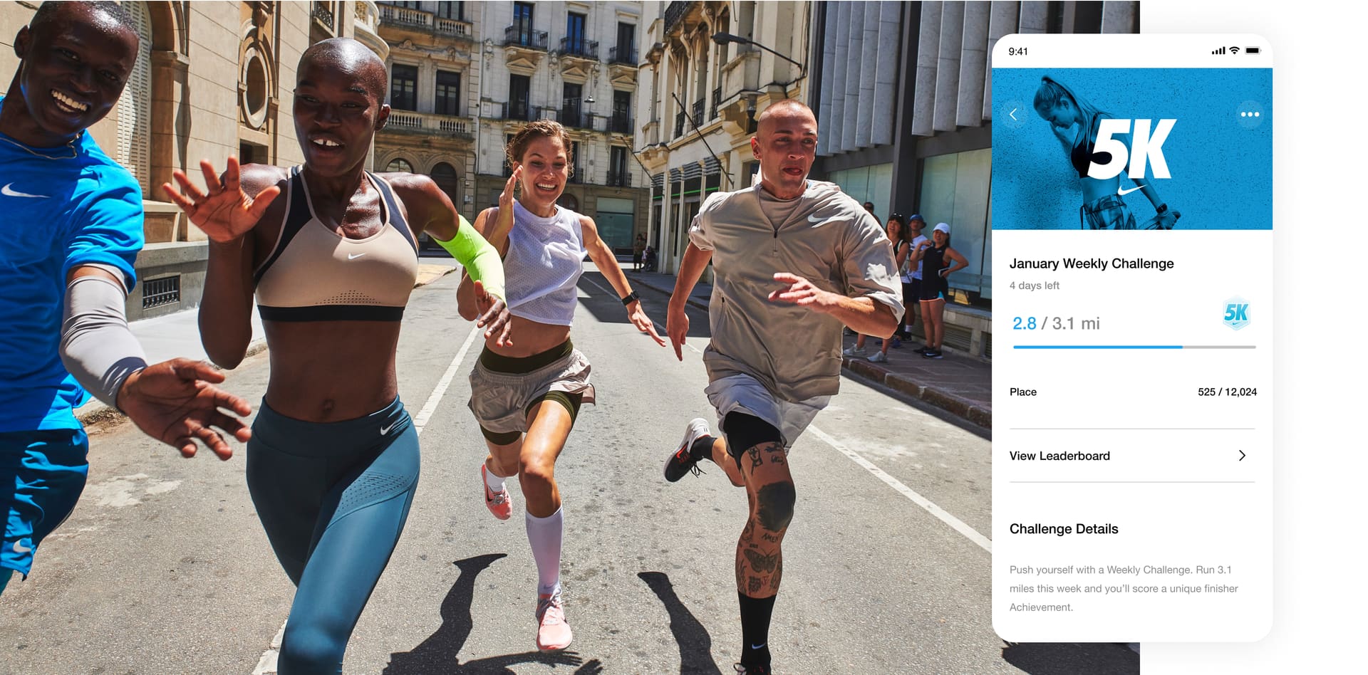 marcador acelerador altura Nike Run Club App. Nike.com