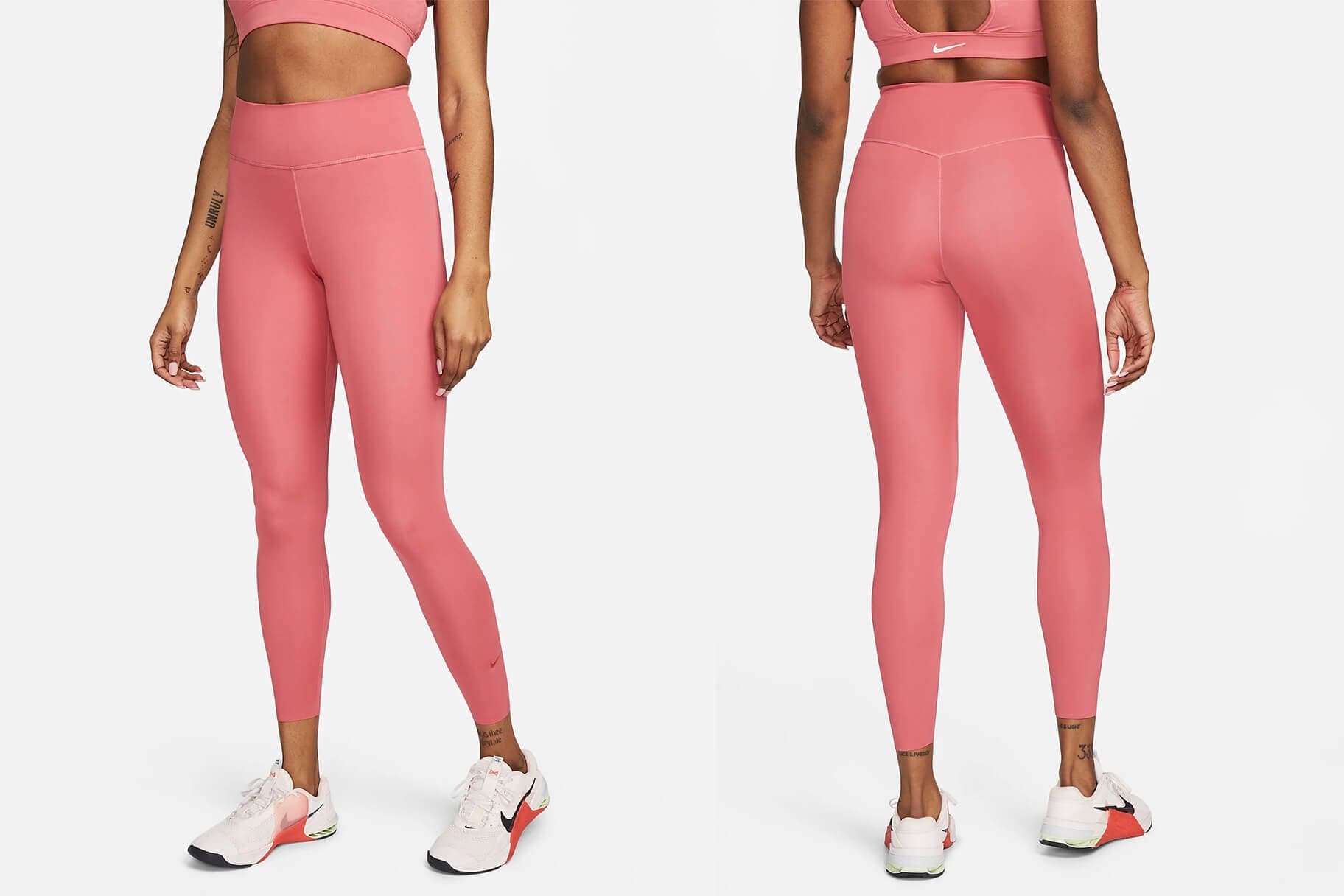NIKE レギンス ヨガ スポーツウェア ピンク ライトグリーン 2点セット あらゆるワークアウトに対応する、Nikeおすすめのピンクレギンス
