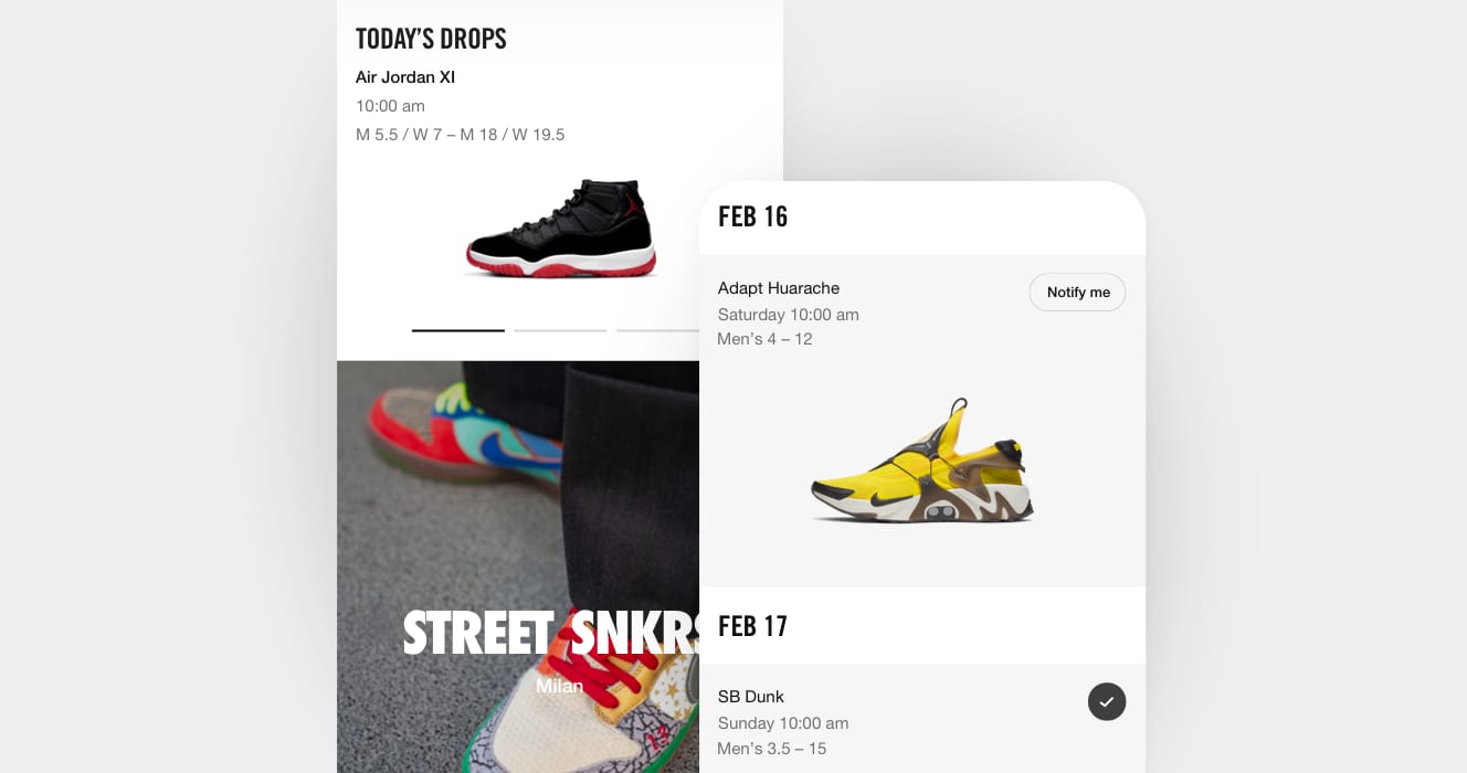 Denso Espere musicas SNKRS App de Nike. Nike ES