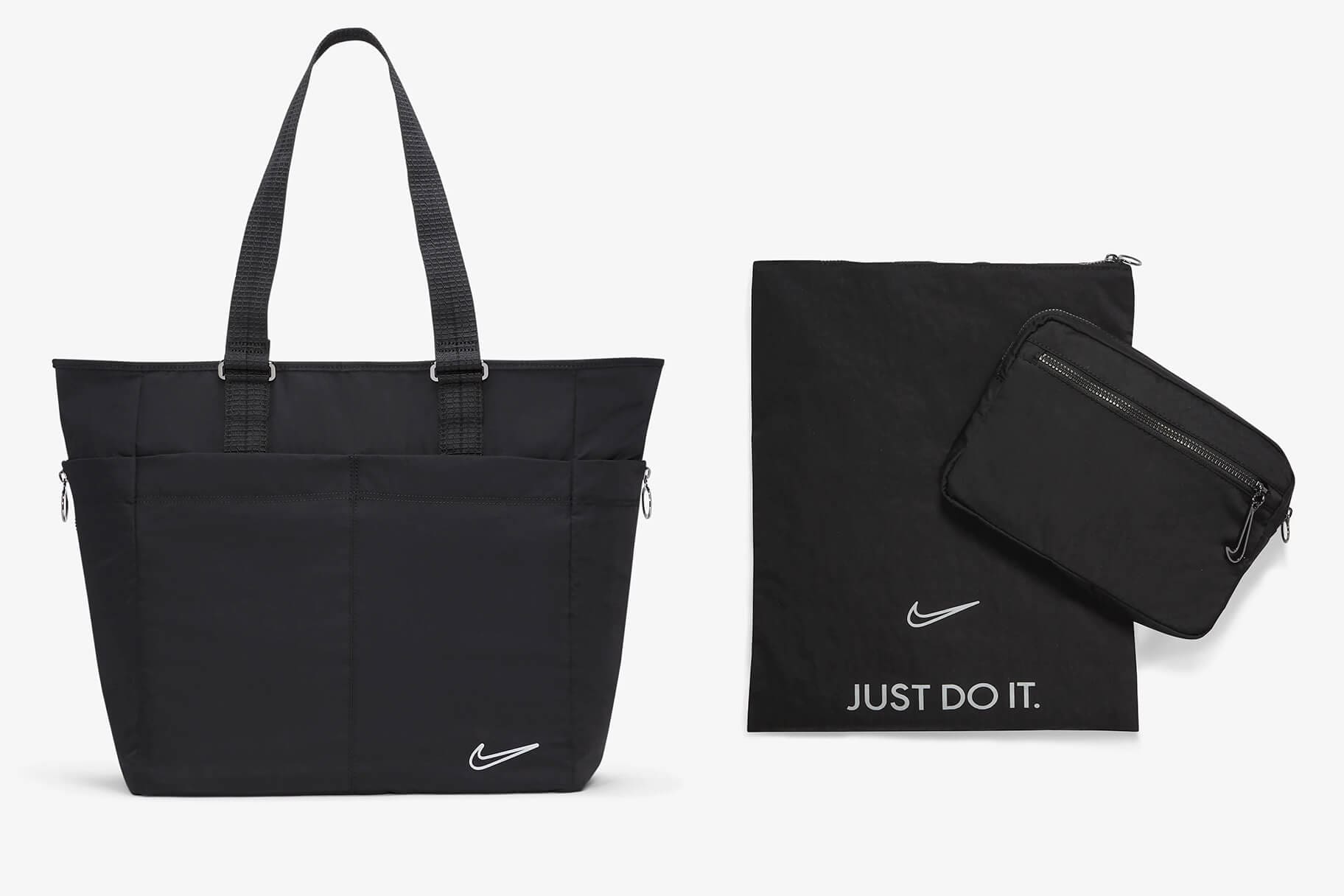 Nike, Bags, Nwt Nike Gym Tote Bag Just Do It Black Womens