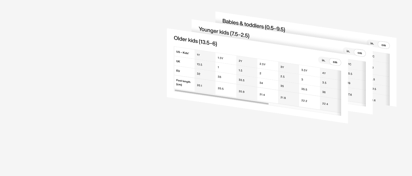 nike size guide football boots