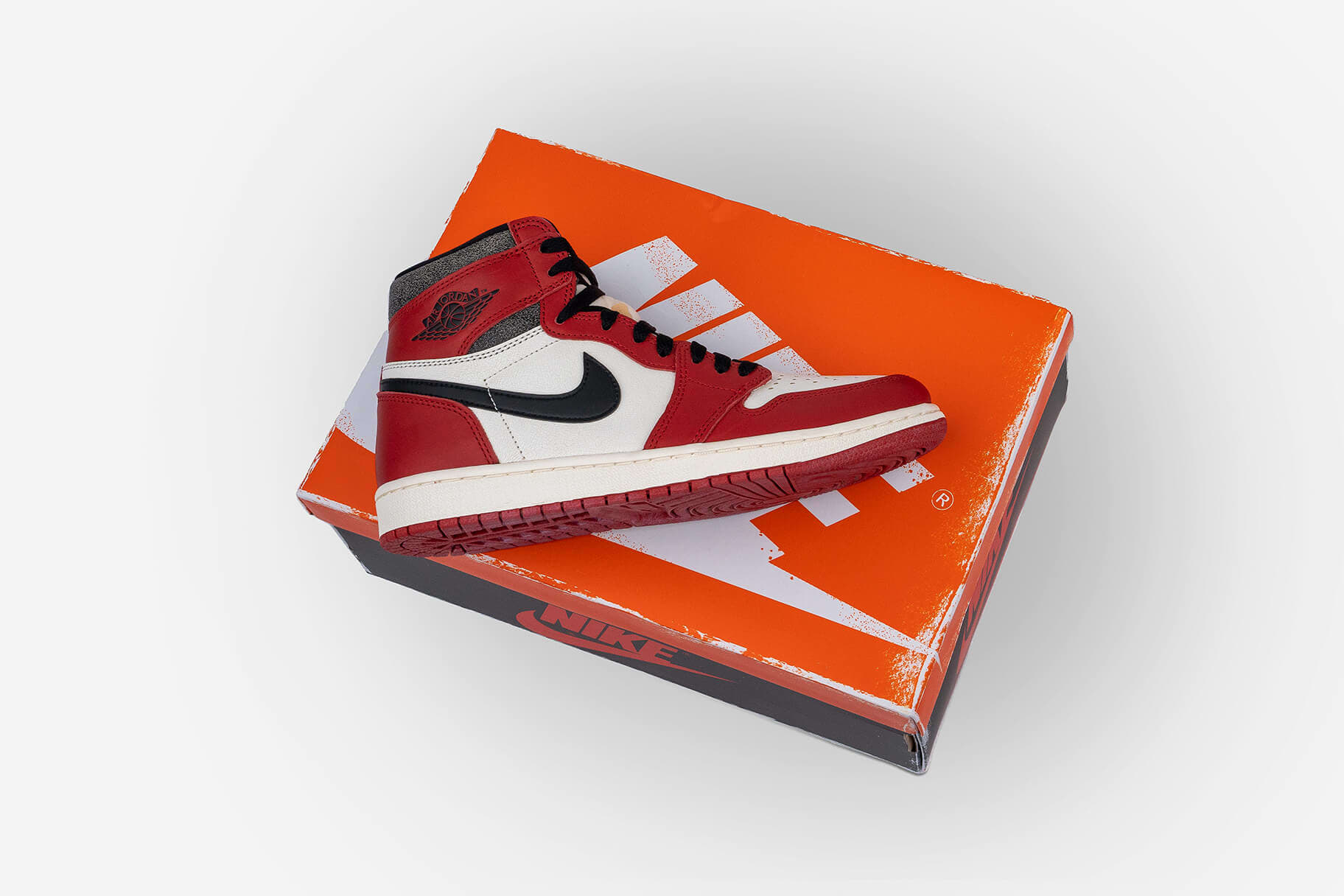 Download Nike Air Jordan 1 Chicago Red Background Wallpaper  Wallpaperscom