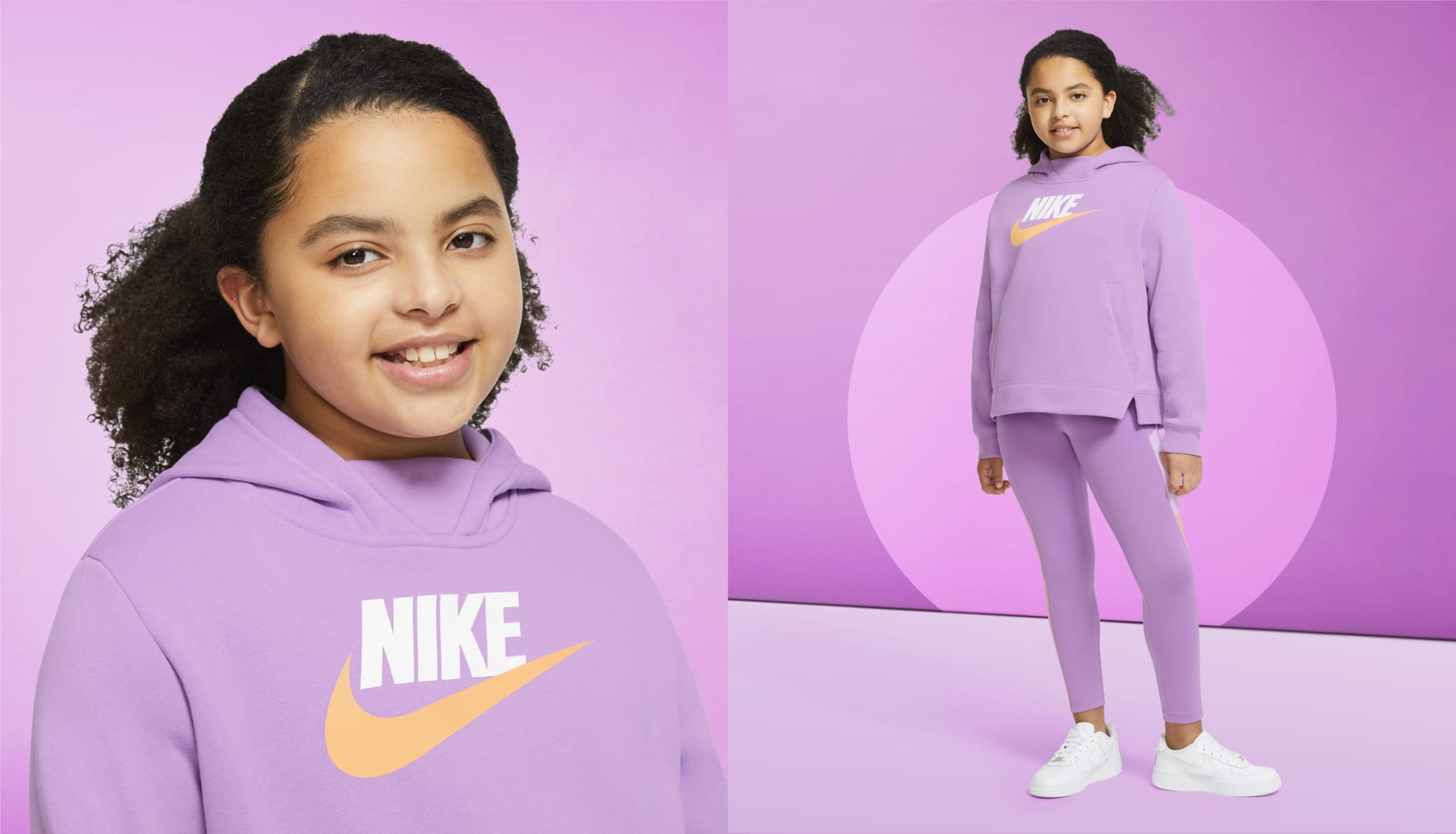 Tallas para niños. Nike