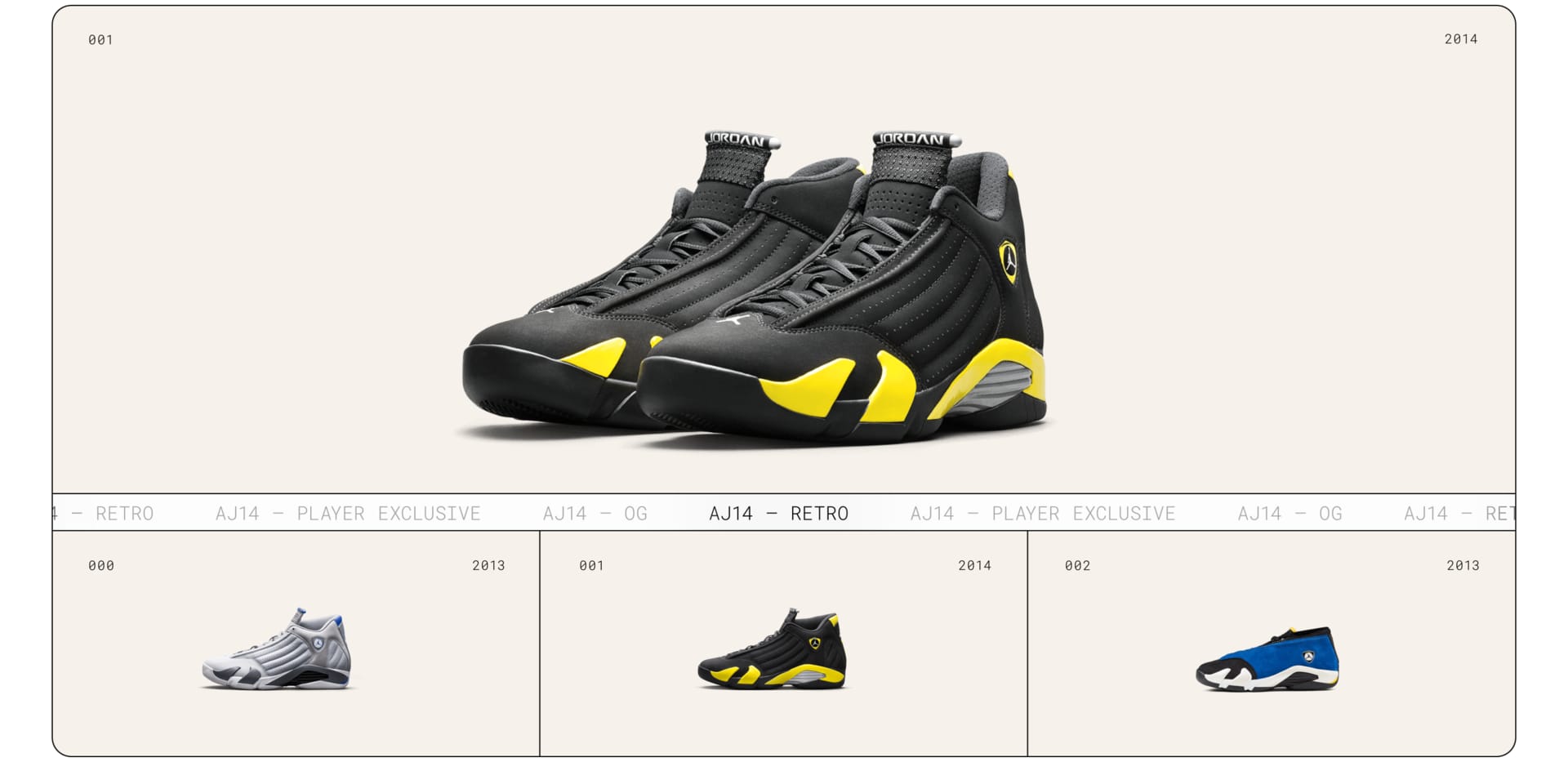 Air Jordan 14 retro & OG archive collection . Nike.com
