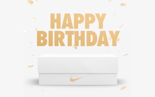 Nike deals birthday discount