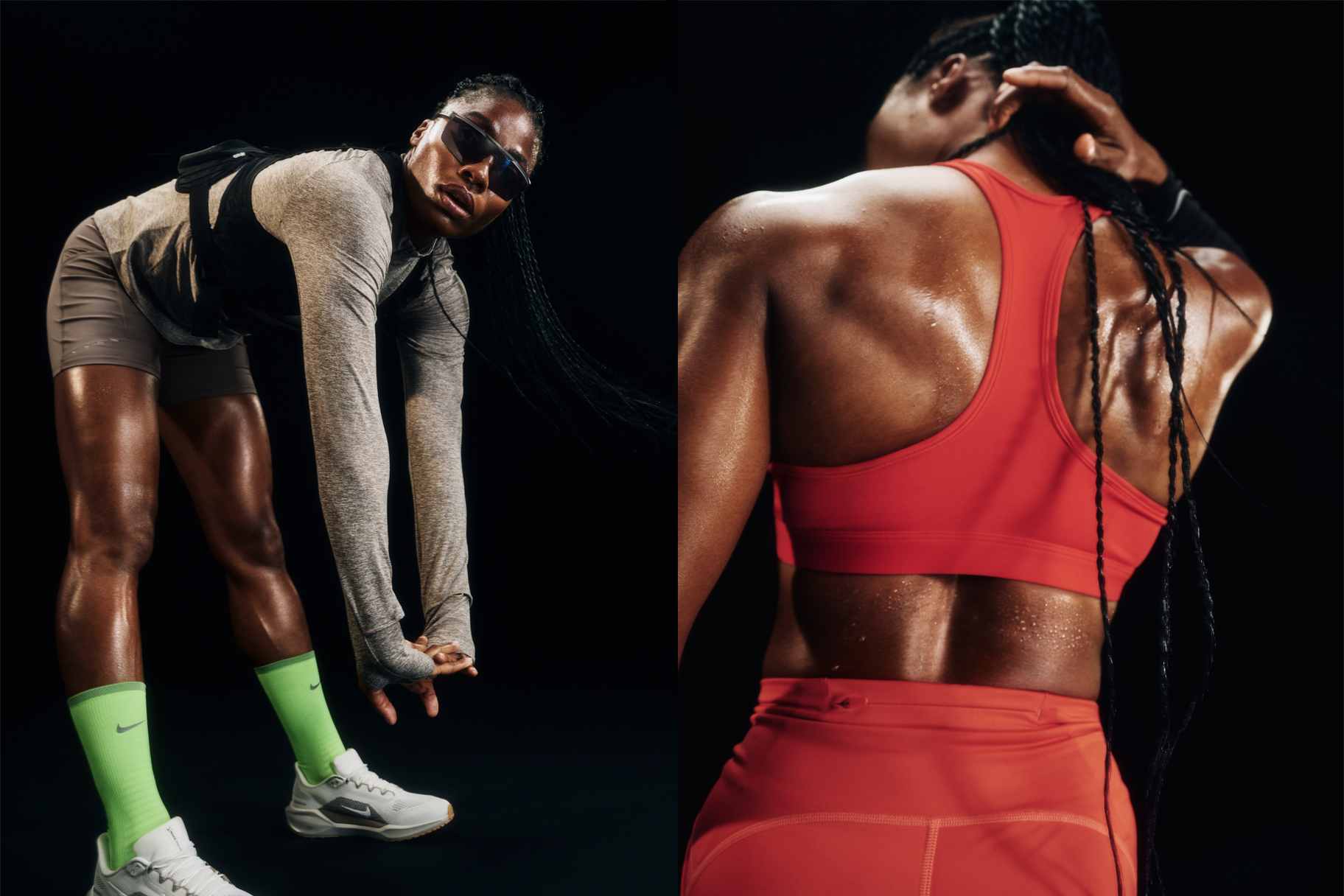 Abbigliamento Sportivo 2 In 1 Per Allenamento - Corsa, Palestra, Yoga, Con Tasche E Asciugatura Rapida Pantaloncini Donna - 5