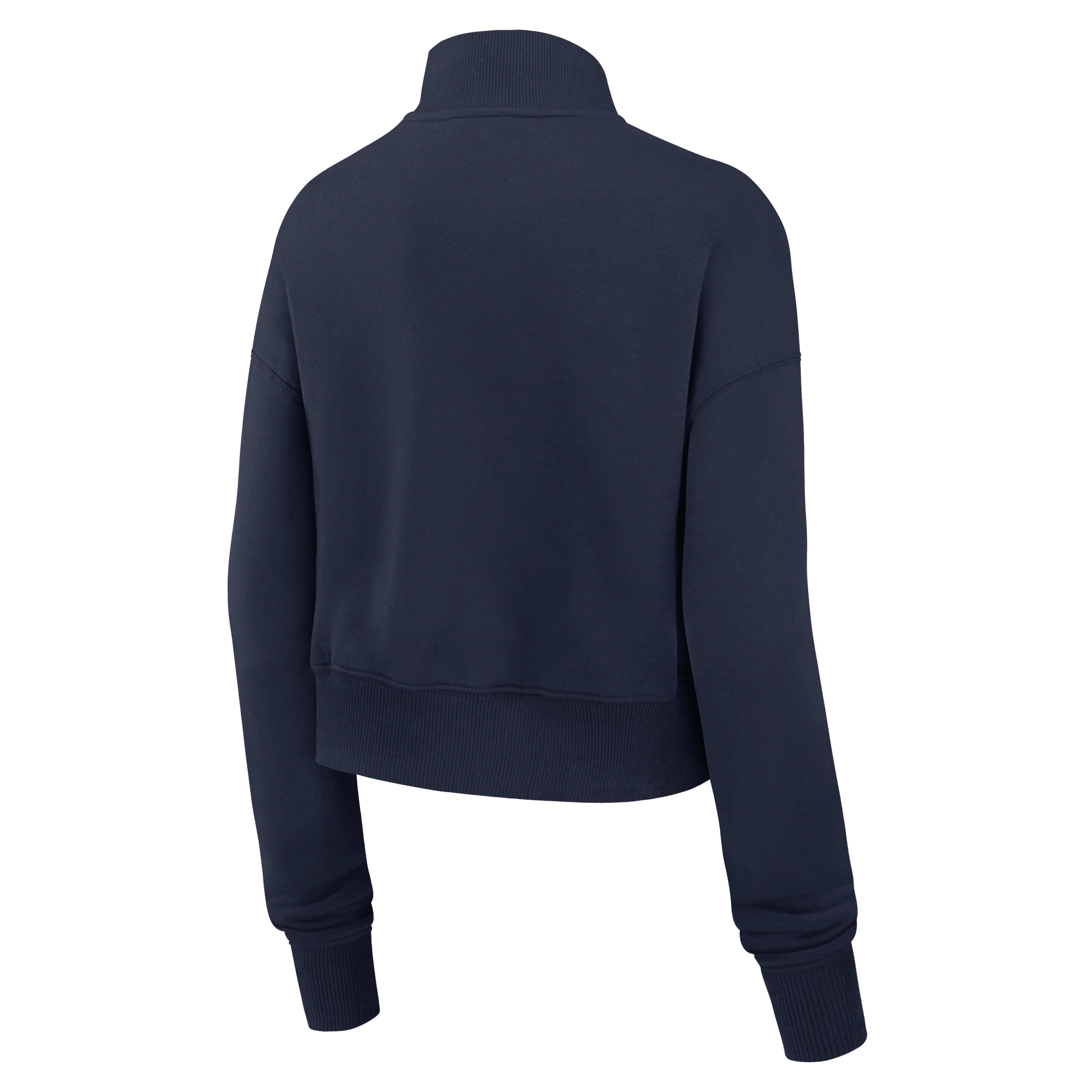 New England Patriots Phoenix Women's Nike NFL Cropped 1/4-Zip Crew