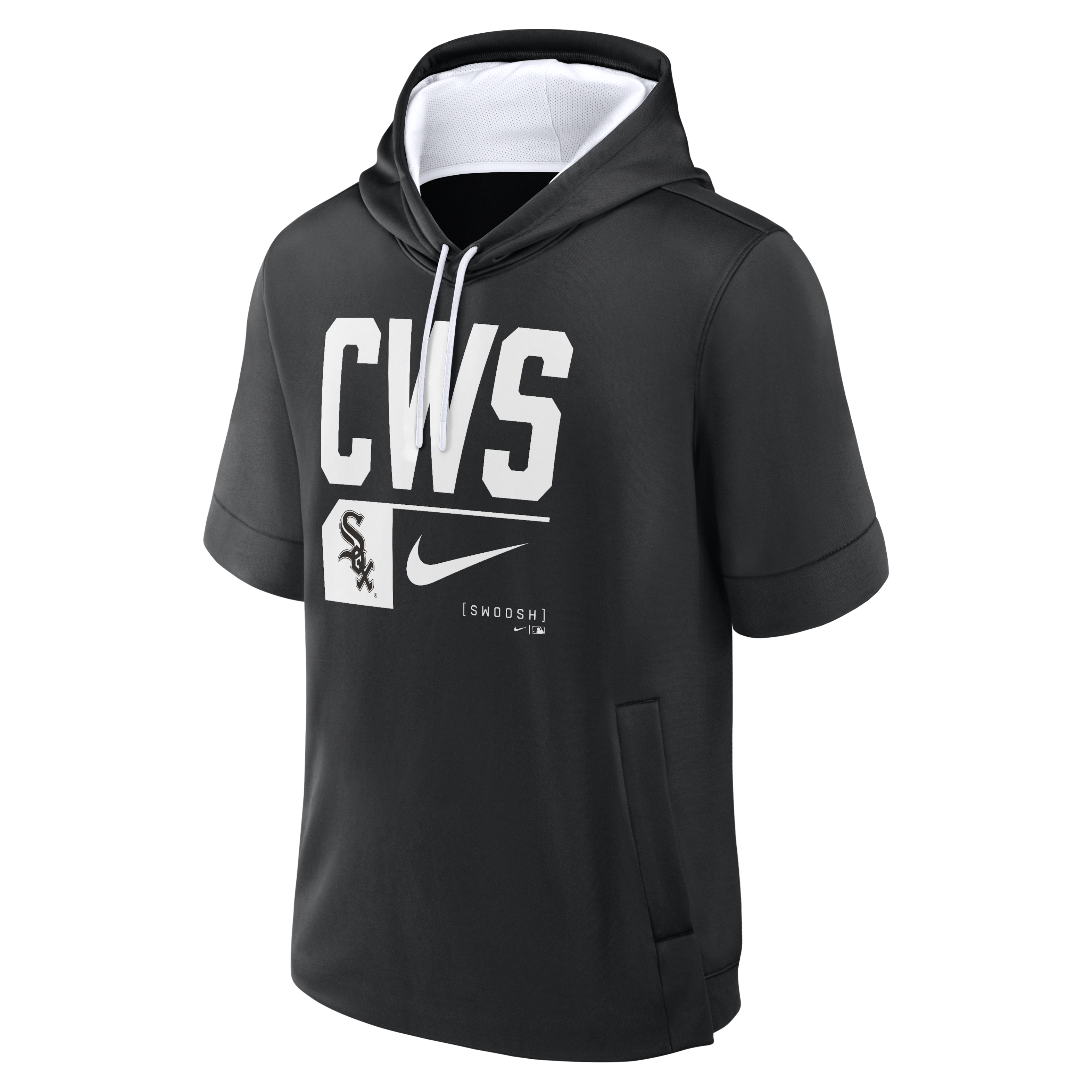 Chicago White Sox Tri Code Lockup Men's Nike MLB Short-Sleeve Pullover Hoodie