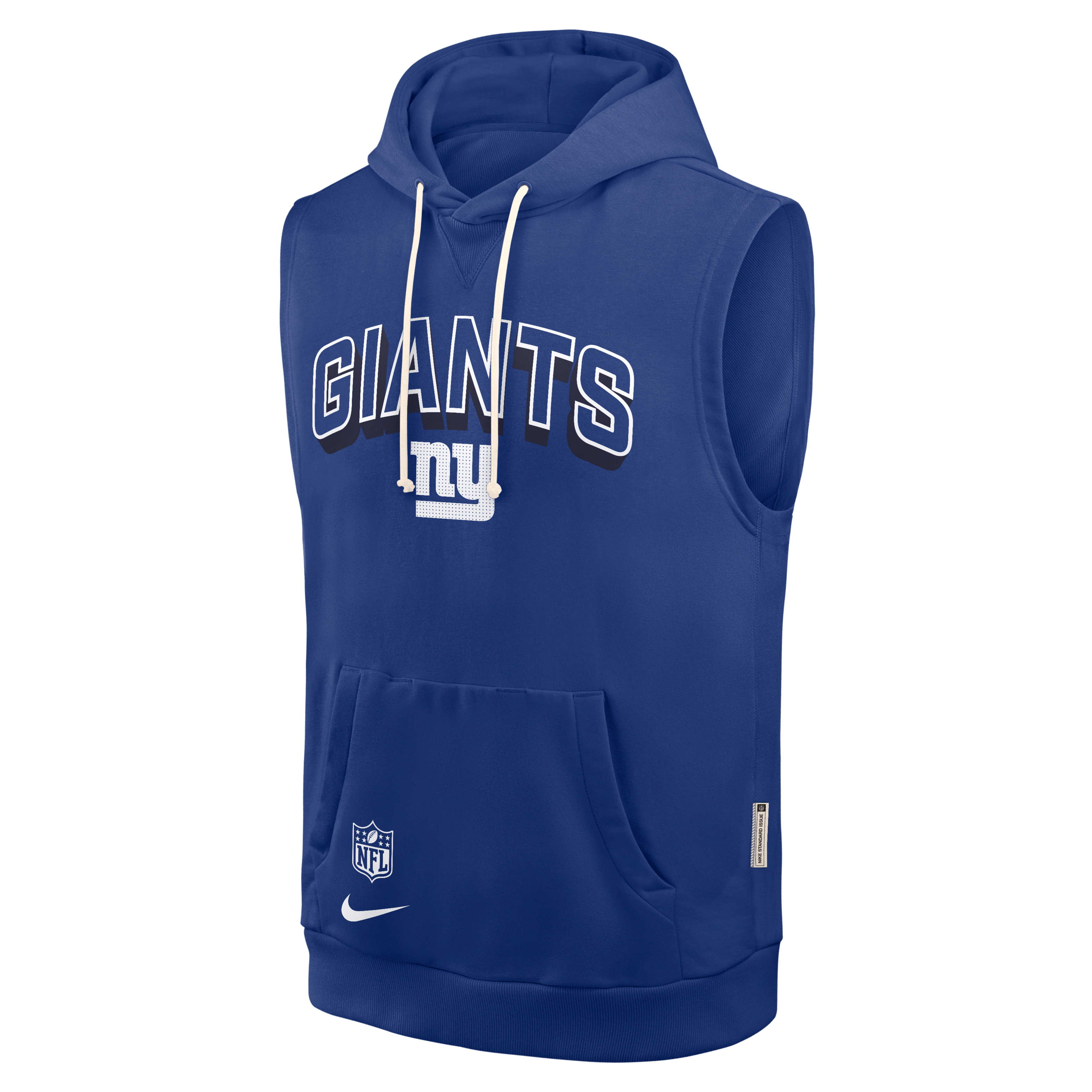 New York Giants Sideline Men's Nike Dri-FIT NFL Sleeveless Pullover Hoodie