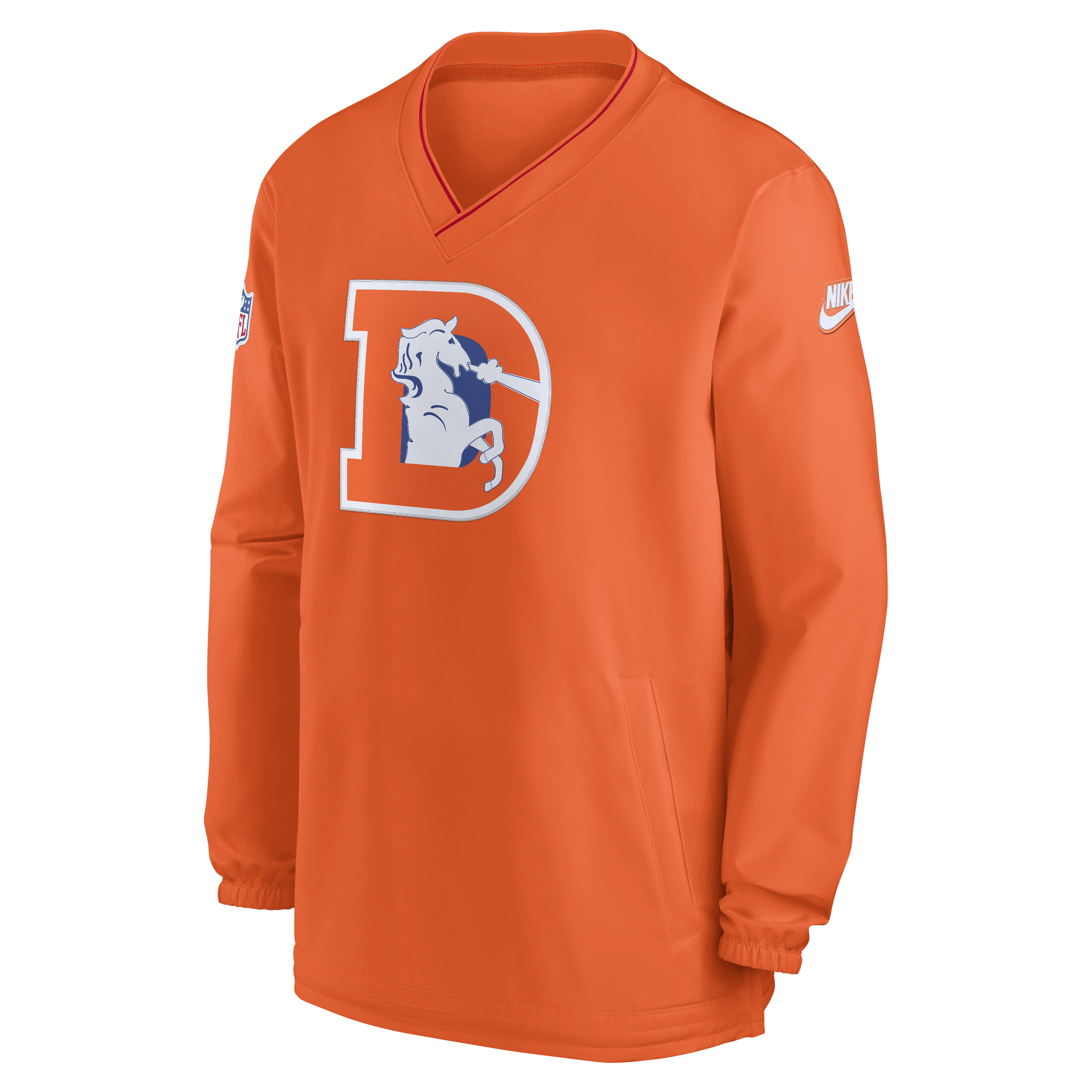 Denver Broncos Logo Men's Nike NFL Long-Sleeve Windshirt