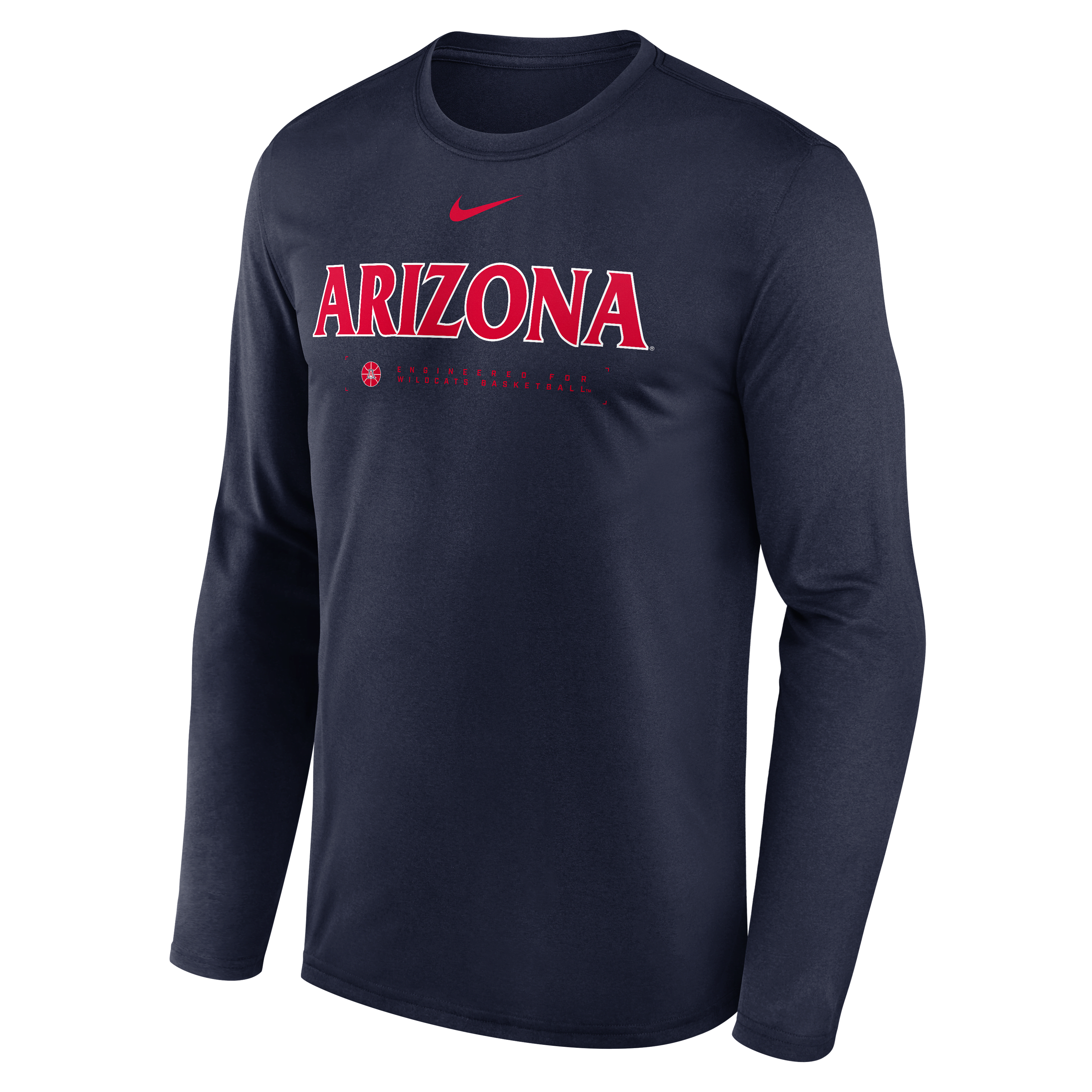 Arizona Courtside Basketball Shootaround Legend Men's Nike Dri-FIT College Long-Sleeve T-Shirt
