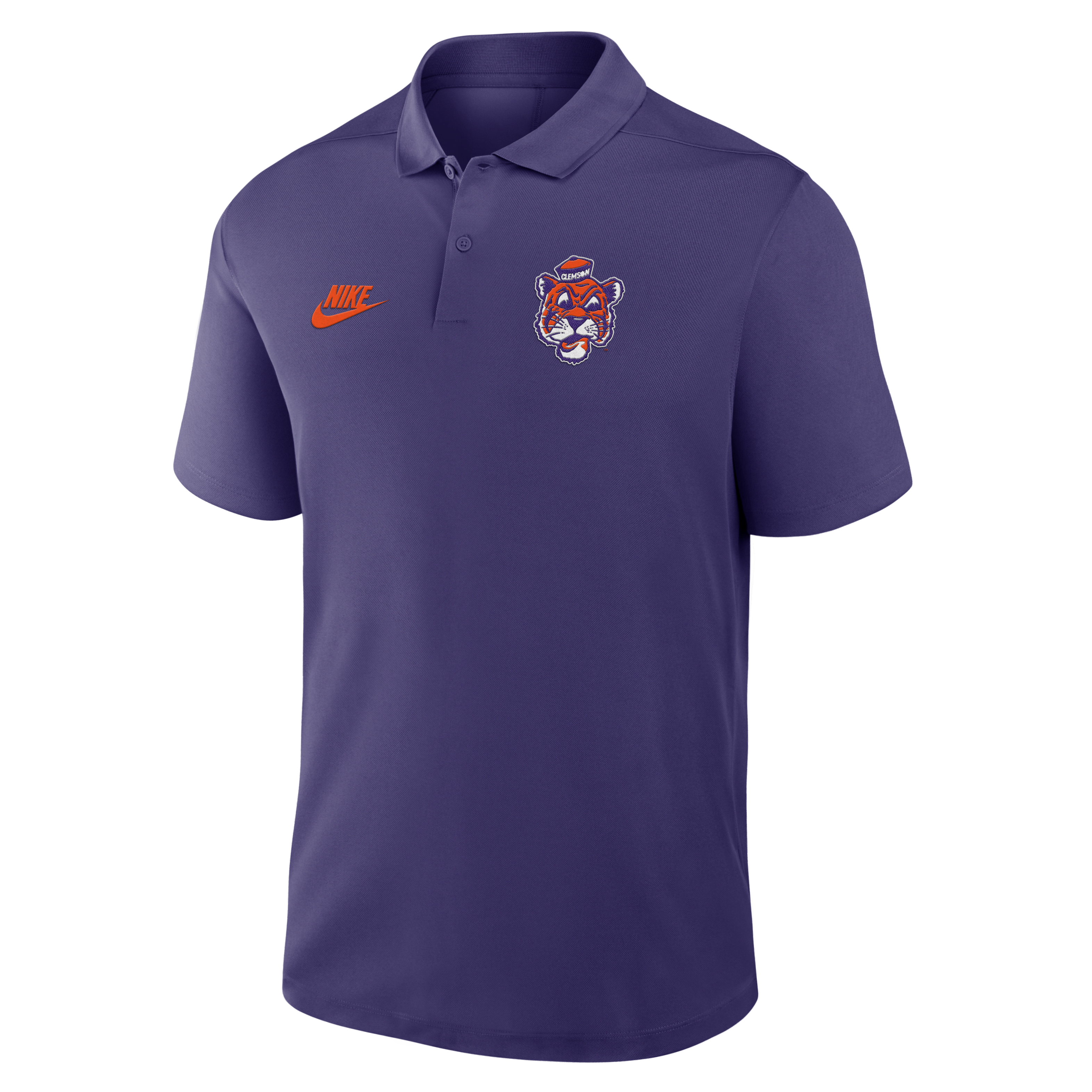Clemson Tigers Primetime Victory Legacy Vault Logo Men's Nike Dri-FIT College Polo