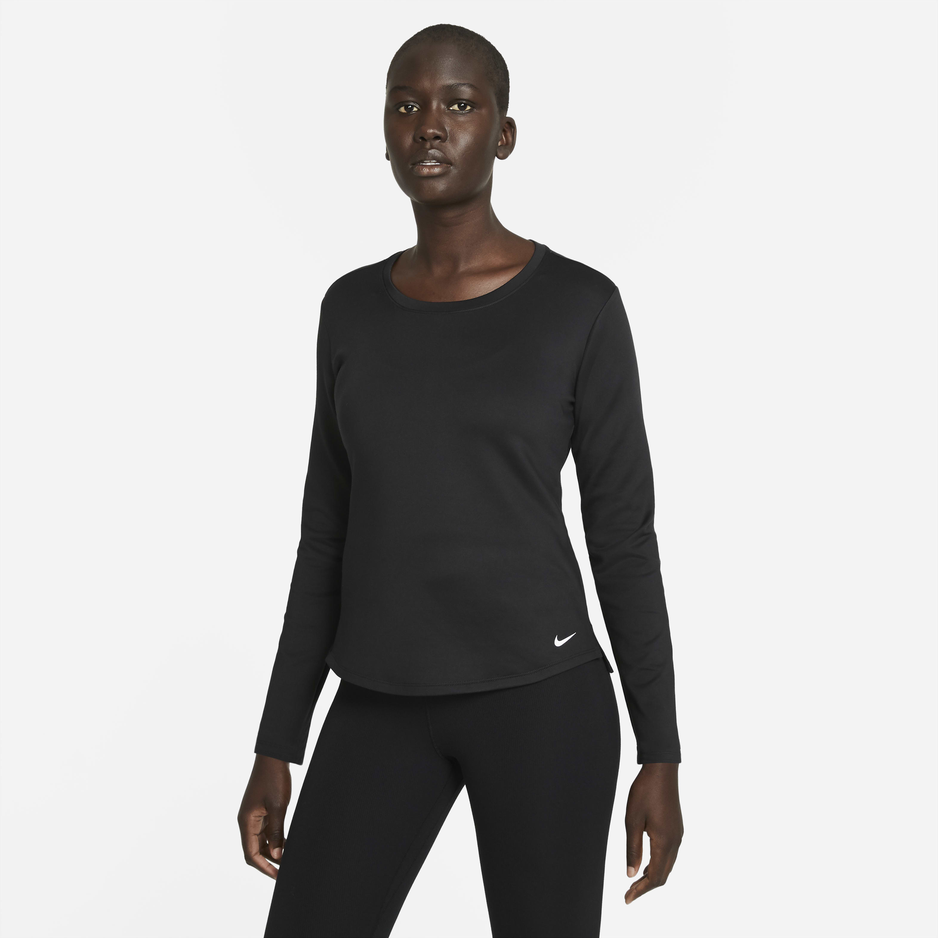 Nike Women's Therma Fleece Metallic Trim Training Top Red Size S