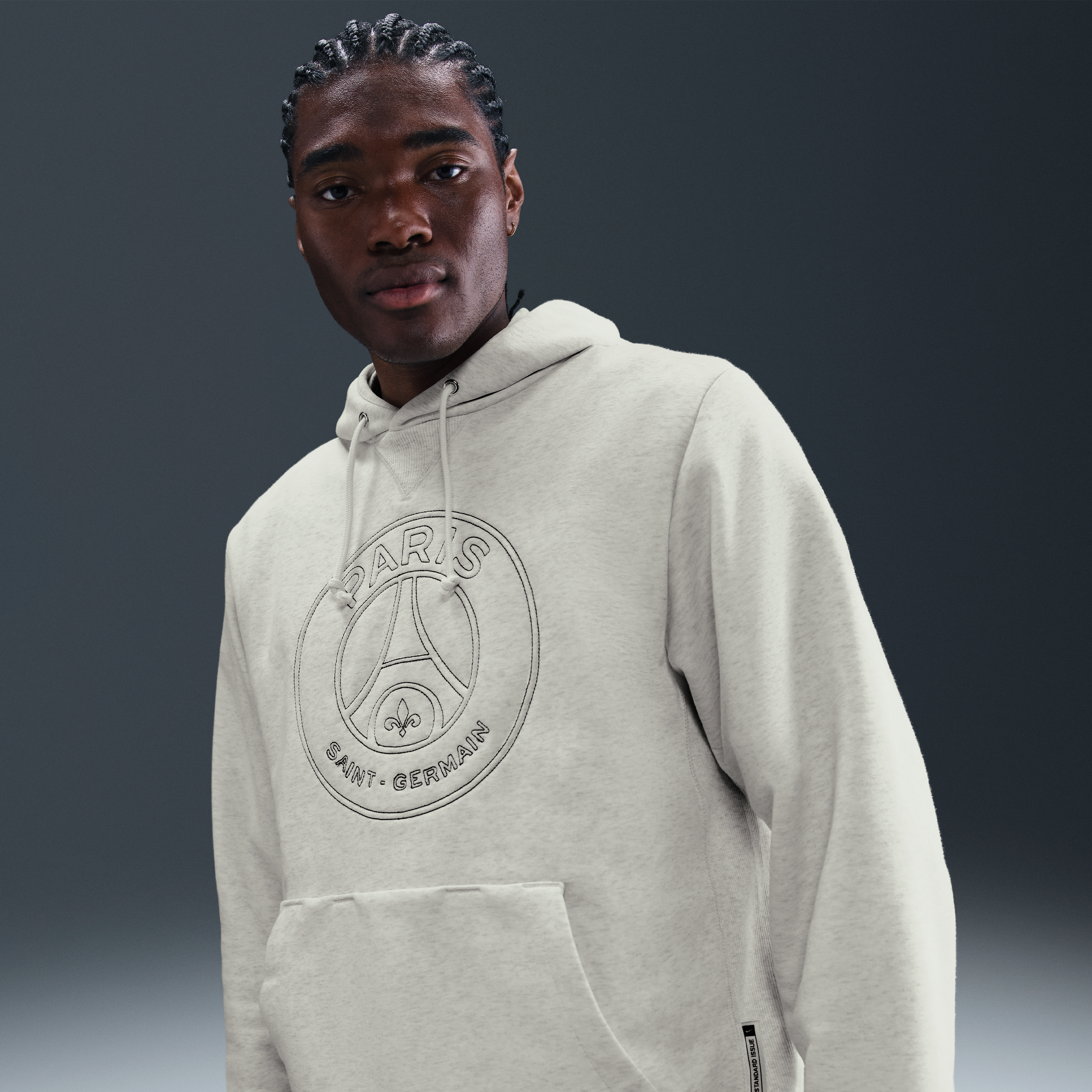 Paris Saint-Germain Standard Issue Men's Nike Dri-FIT Soccer Pullover Hoodie