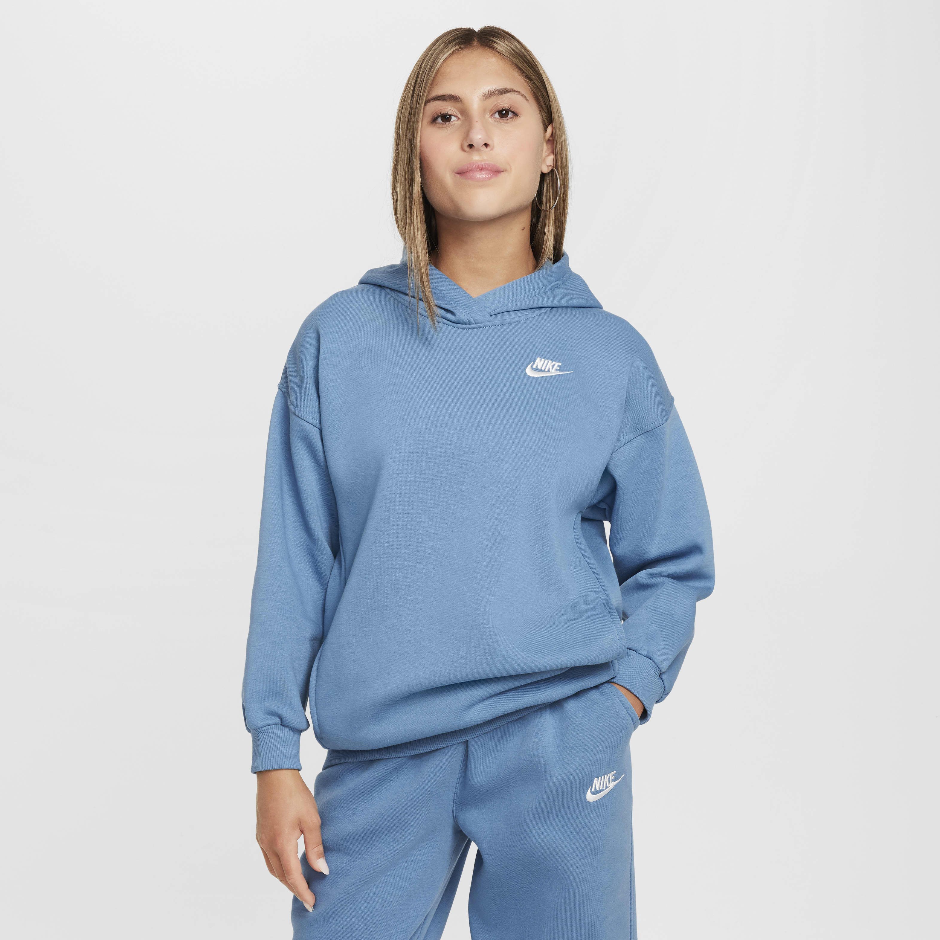 Nike Sportswear Club Fleece Big Kids' Oversized Pullover Hoodie