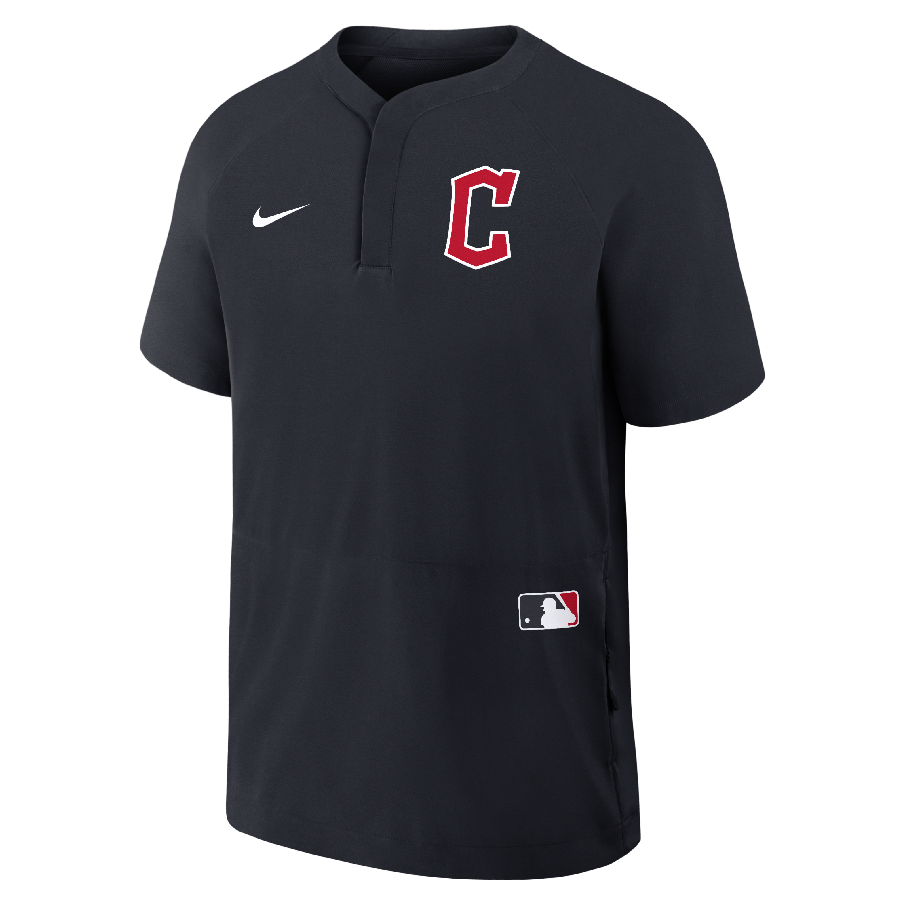 Cleveland Guardians Authentic Collection Men's Nike MLB Short-Sleeve Windshirt