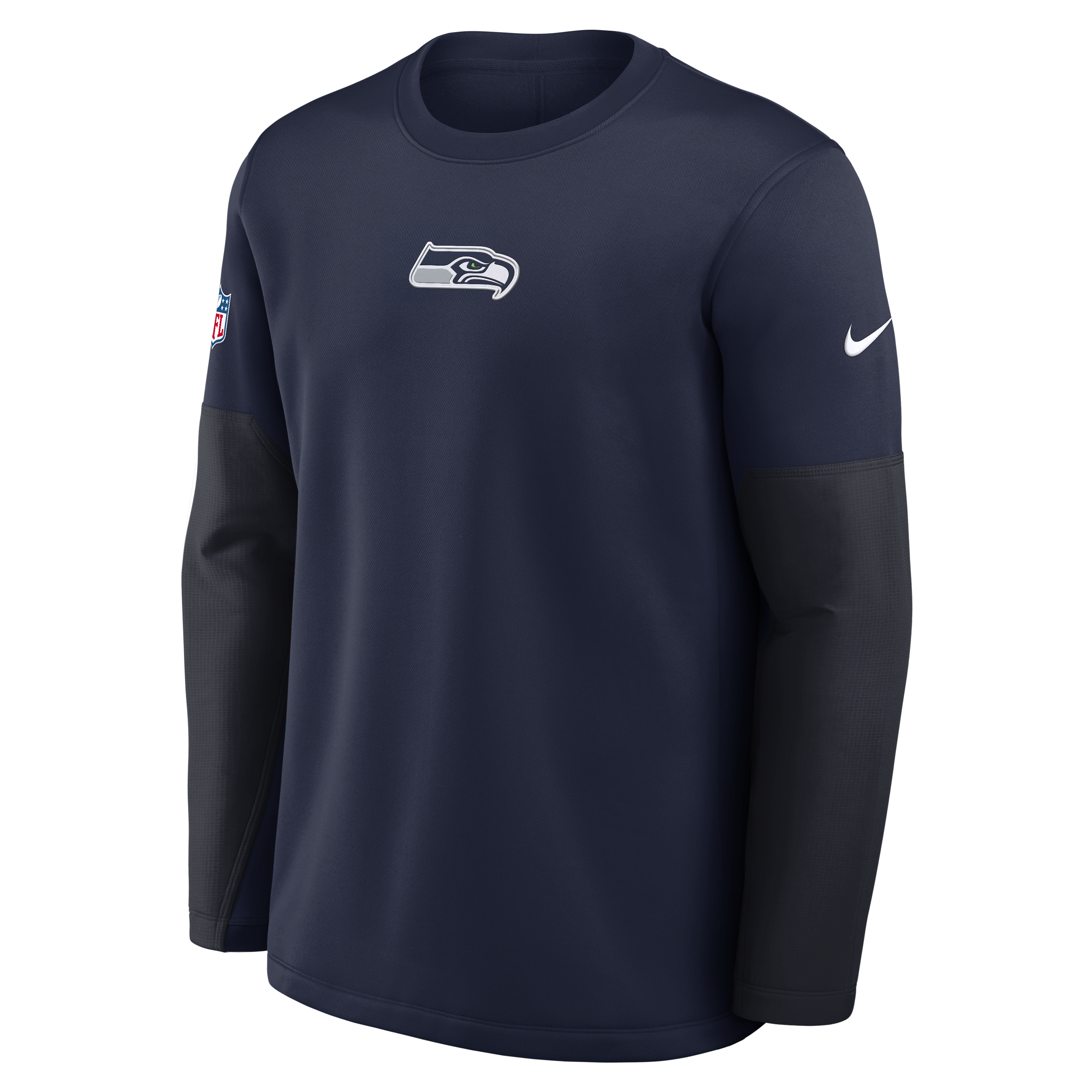 Seattle Seahawks Scripted To Win Sideline Coach Men's Nike Therma-FIT NFL Long-Sleeve T-Shirt