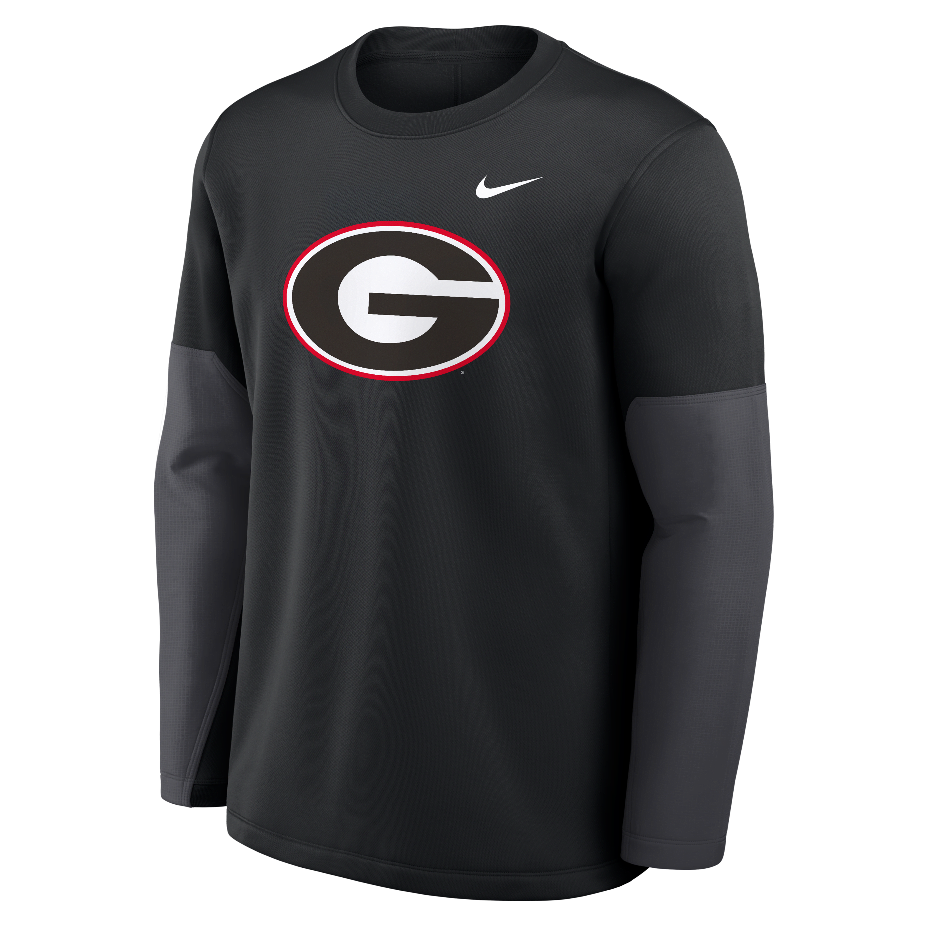 Georgia Sideline Coach Men's Nike Therma-FIT College Long-Sleeve T-Shirt