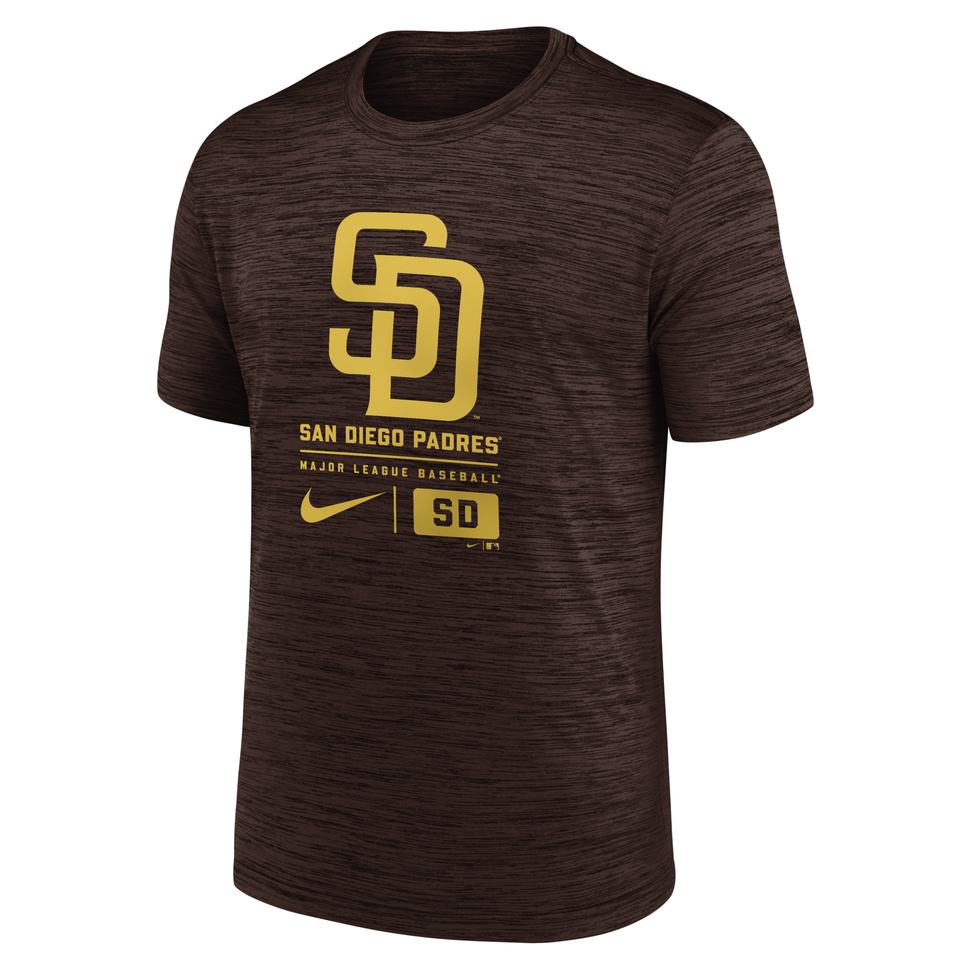 San Diego Padres Large Logo Velocity Men's Nike MLB T-Shirt