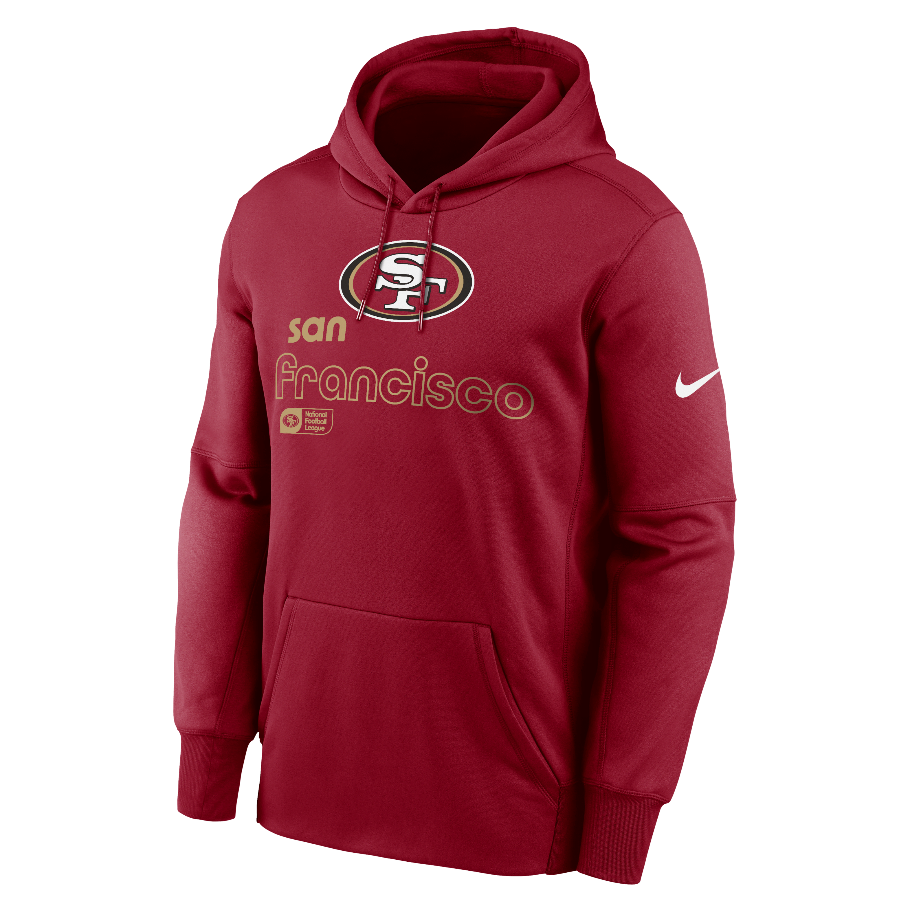 San Francisco 49ers Icon Men’s Nike Therma NFL Pullover Hoodie