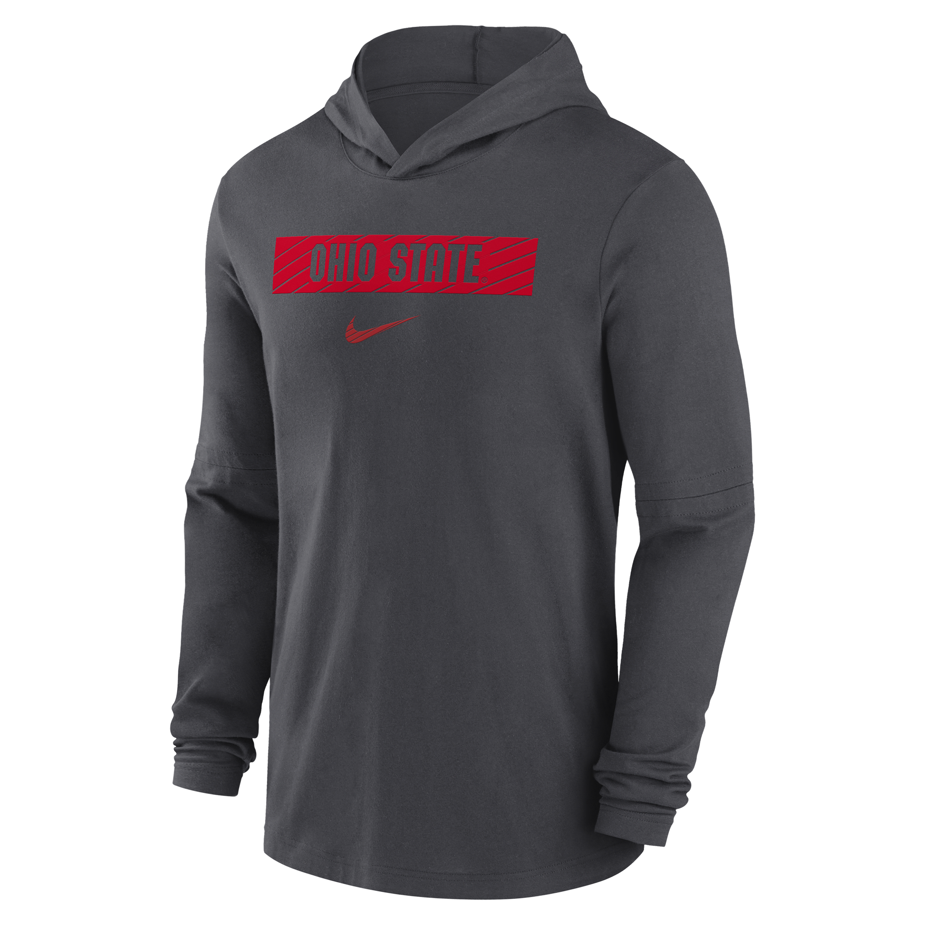 Ohio State Buckeyes Sideline Men's Nike Dri-FIT College Long-Sleeve Hooded Top