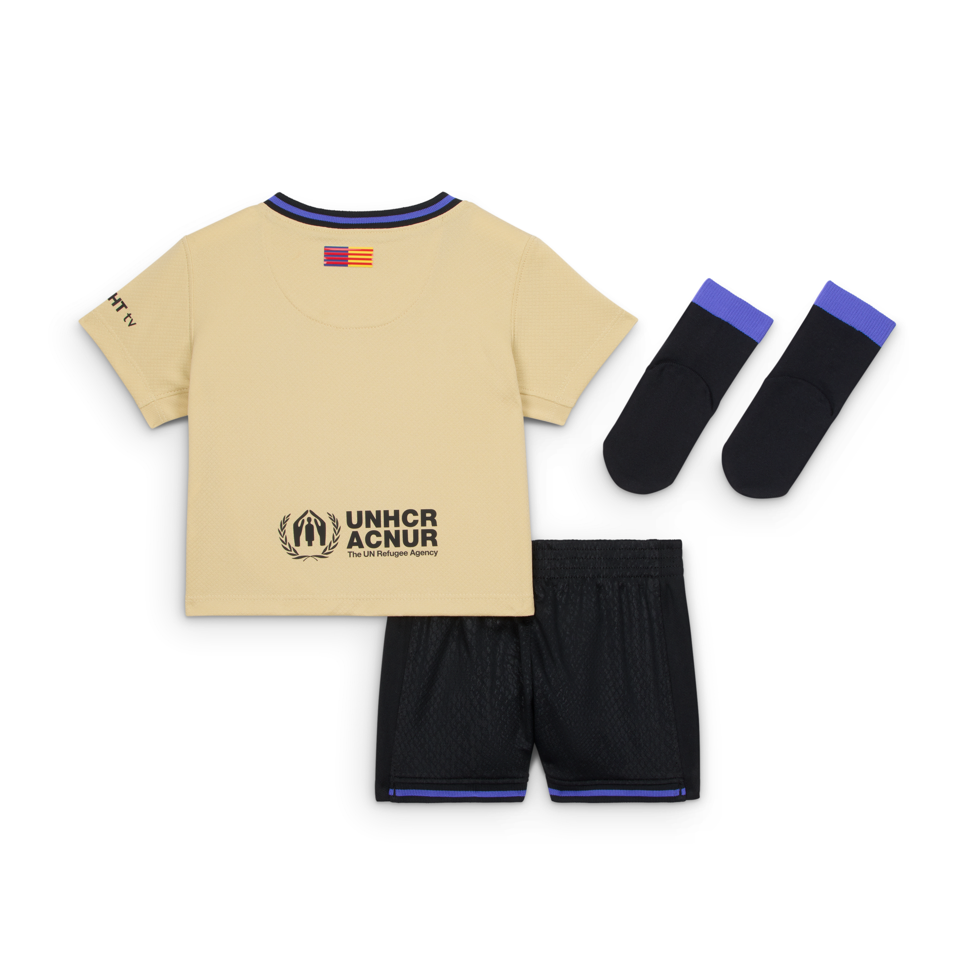 FC Barcelona 2025/26 Stadium Away Baby/Toddler Kobe Soccer Replica 3-Piece Kit