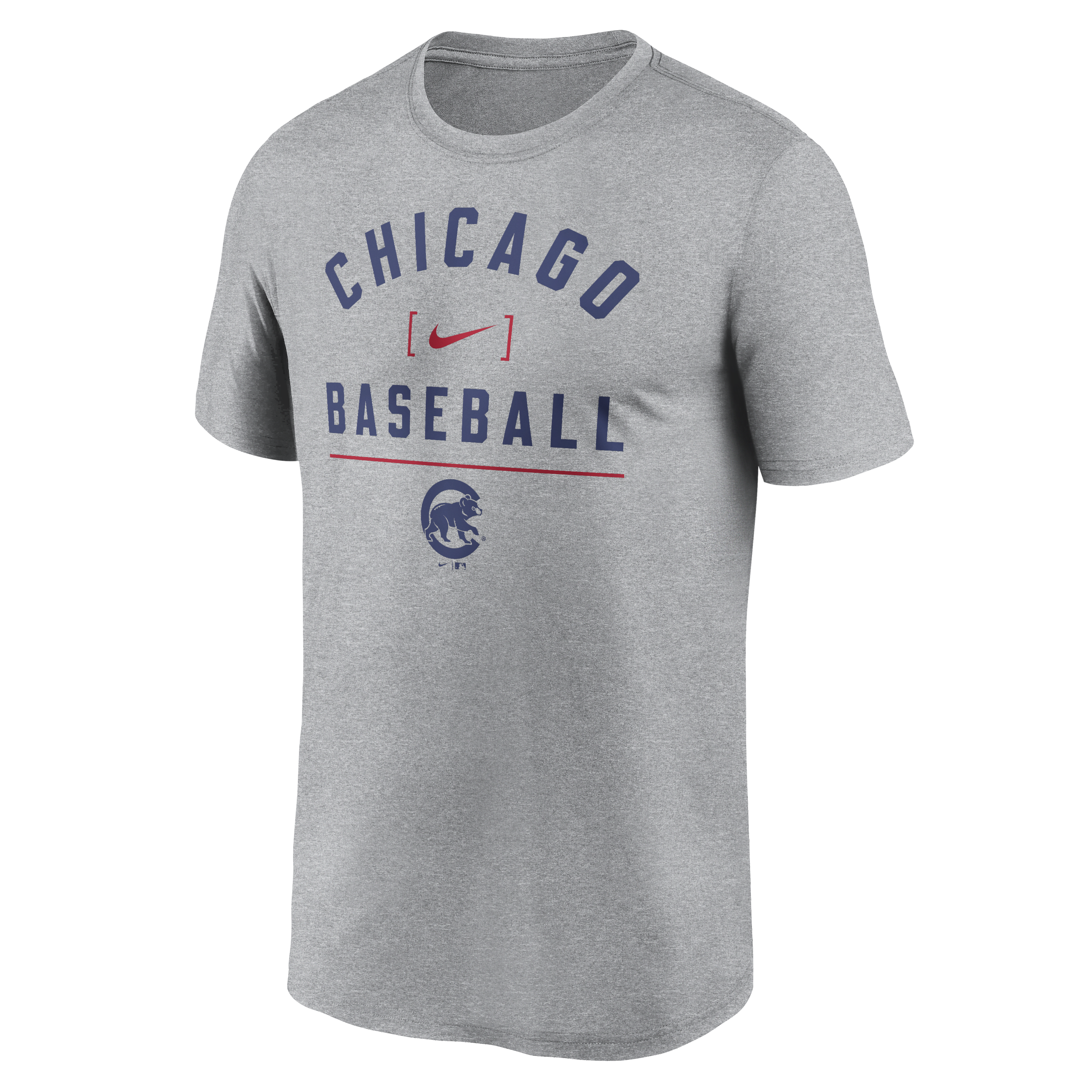 Chicago Cubs Arch Baseball Stack Men's Nike Dri-FIT MLB T-Shirt