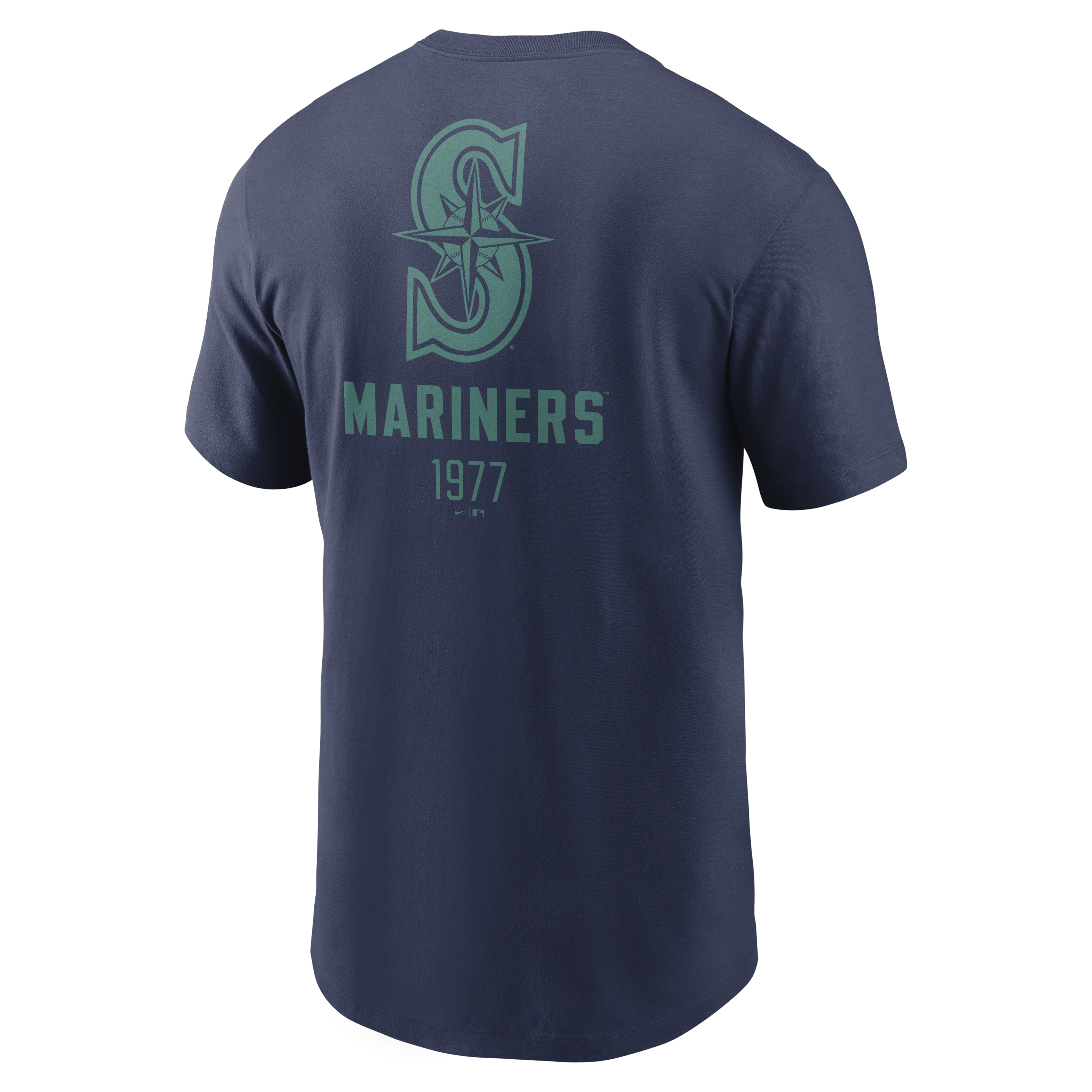 Seattle Mariners Large Logo Back Stack Men's Nike MLB T-Shirt