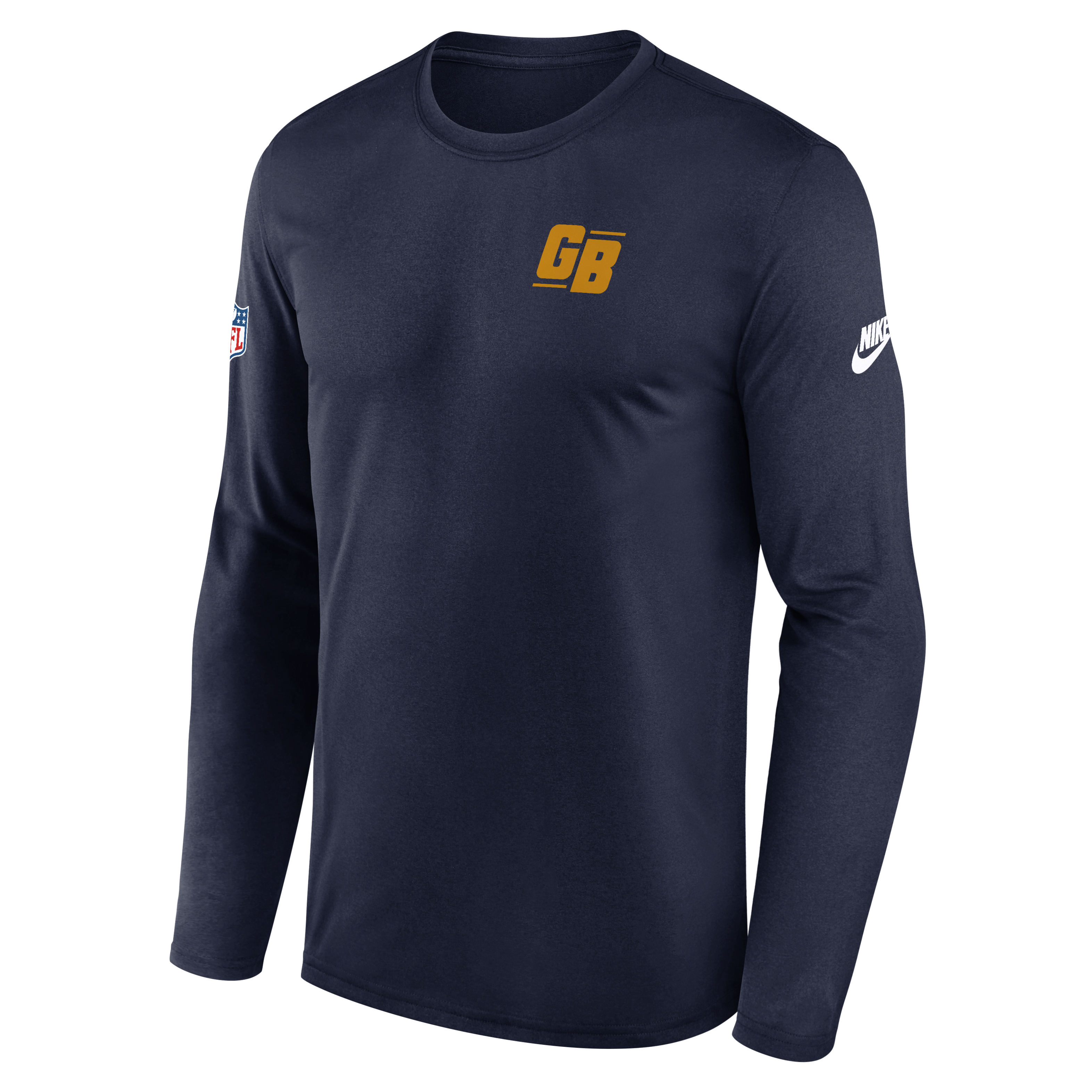 Green Bay Packers Alt Legend Small Logo Men's Nike Dri-FIT NFL Long-Sleeve T-Shirt