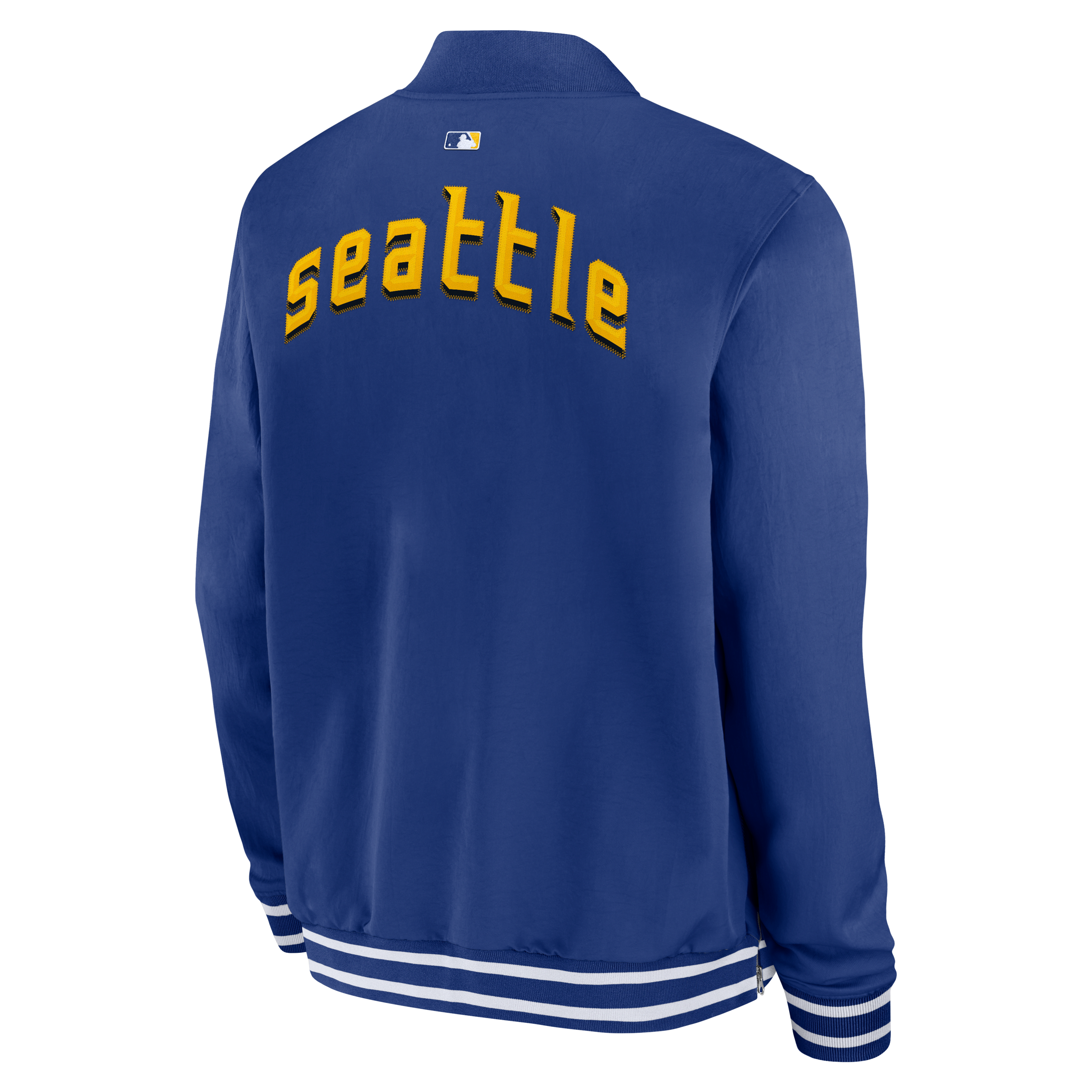 Seattle Mariners Authentic Collection City Connect Men's Nike MLB Full-Zip Bomber Jacket