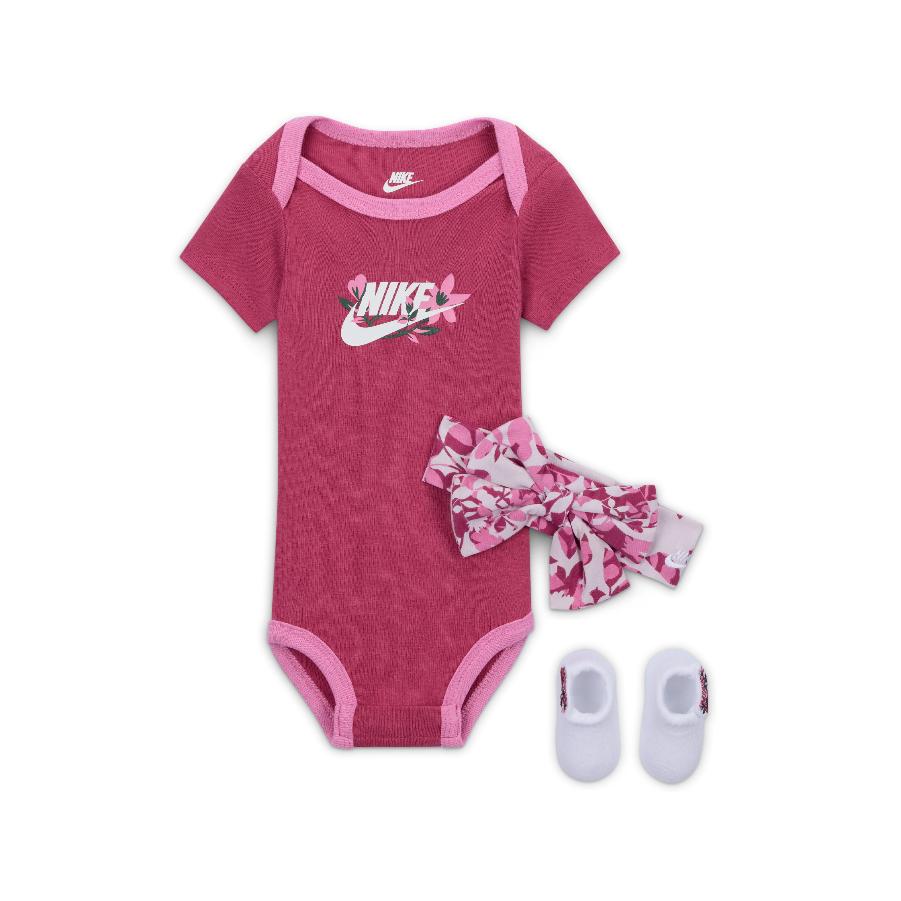 Nike Baby (0-9M) 3-Piece Printed Club Boxed Set